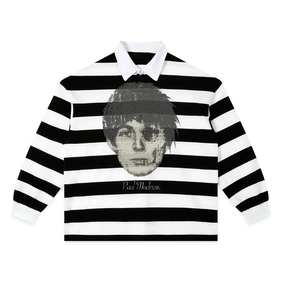Paul Madness Stripe Polo - Black