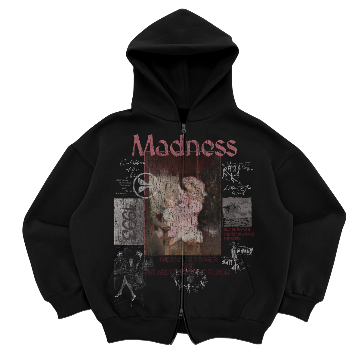 Ashes Zip Up - Black