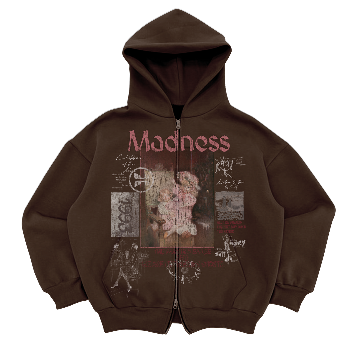 Ashes Zip Up - Brown