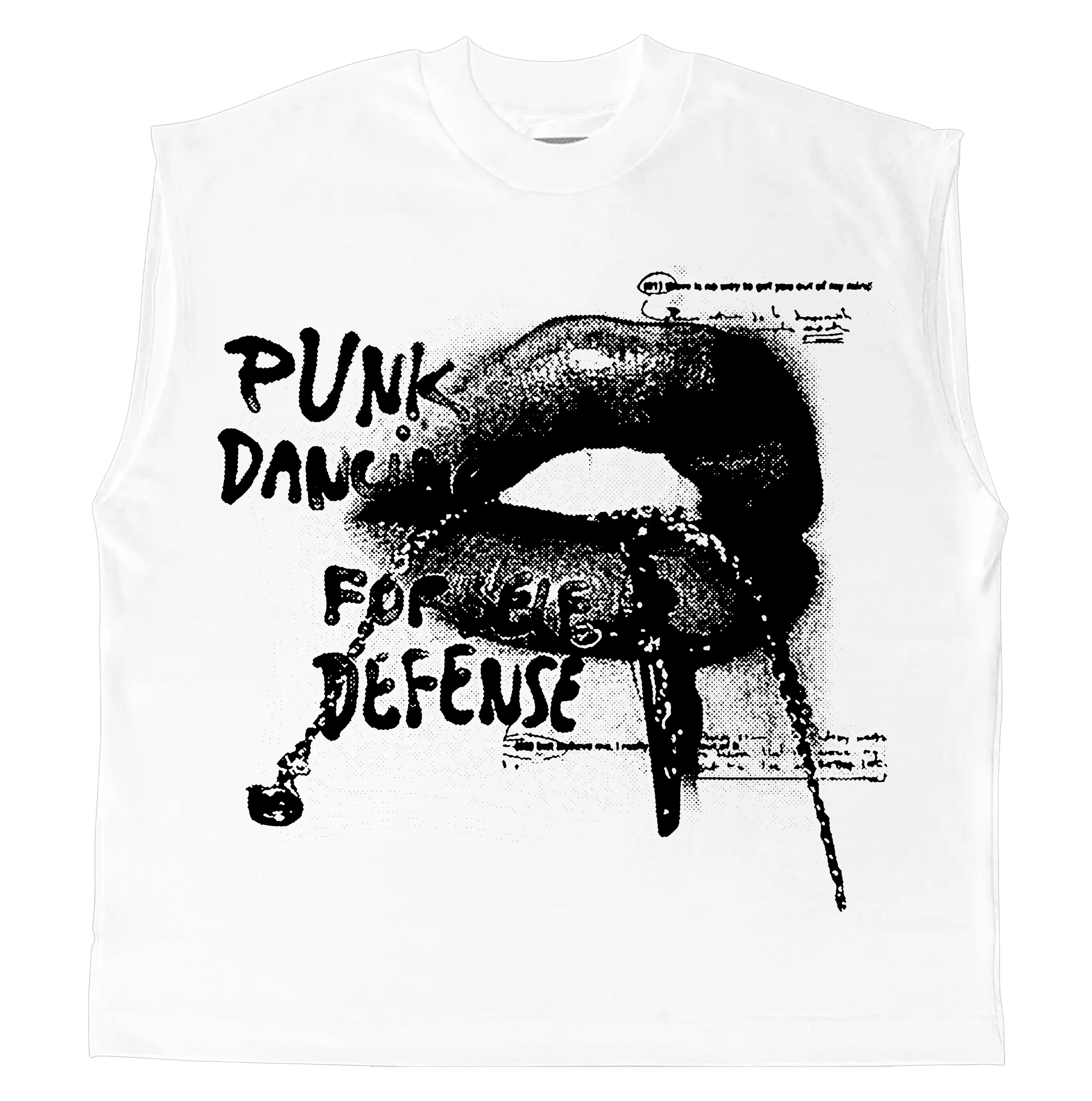 Punk Lips Sleeveless Tee WorksOfMadness