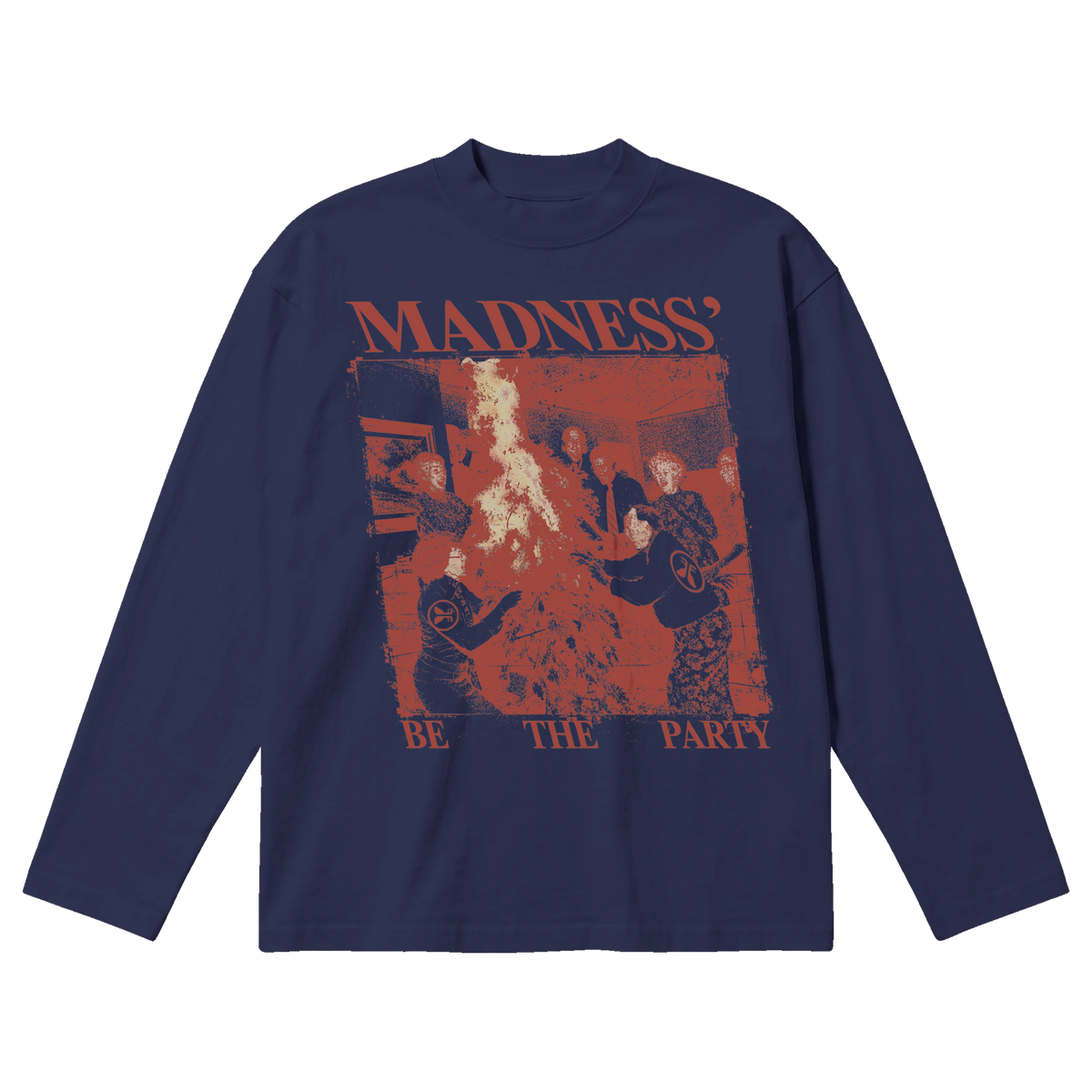 Pyro Party Baggy L/S Tee - Blue
