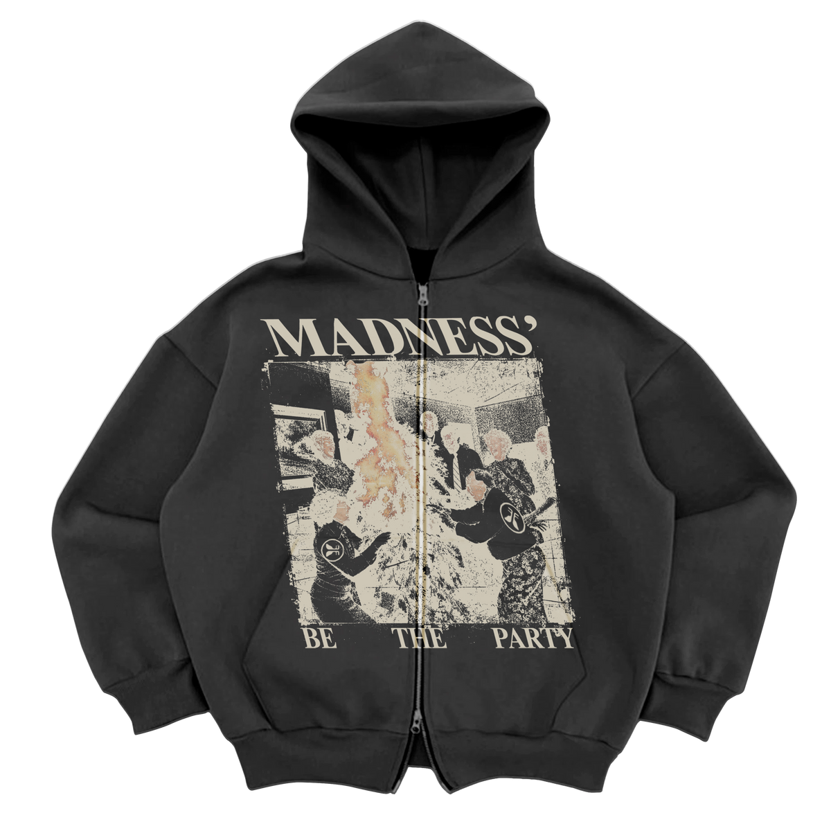 Pyro Party Zip Up - Grey
