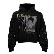 Kiss Me Rhinestone Zip Up