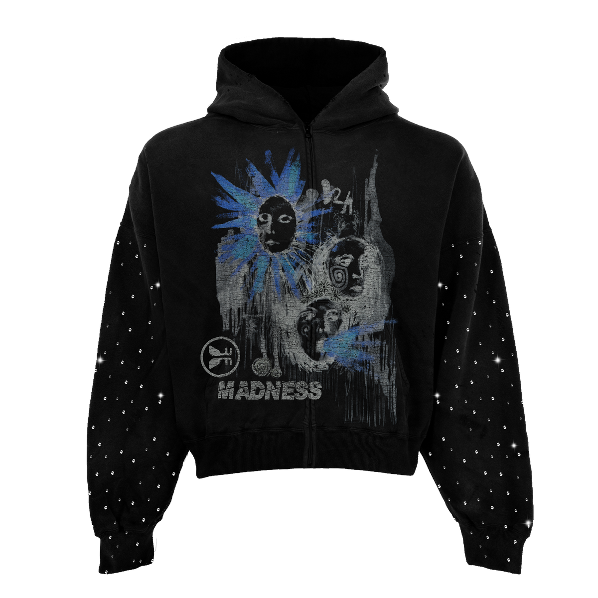 Sunstroke Rhinestone Zip Up