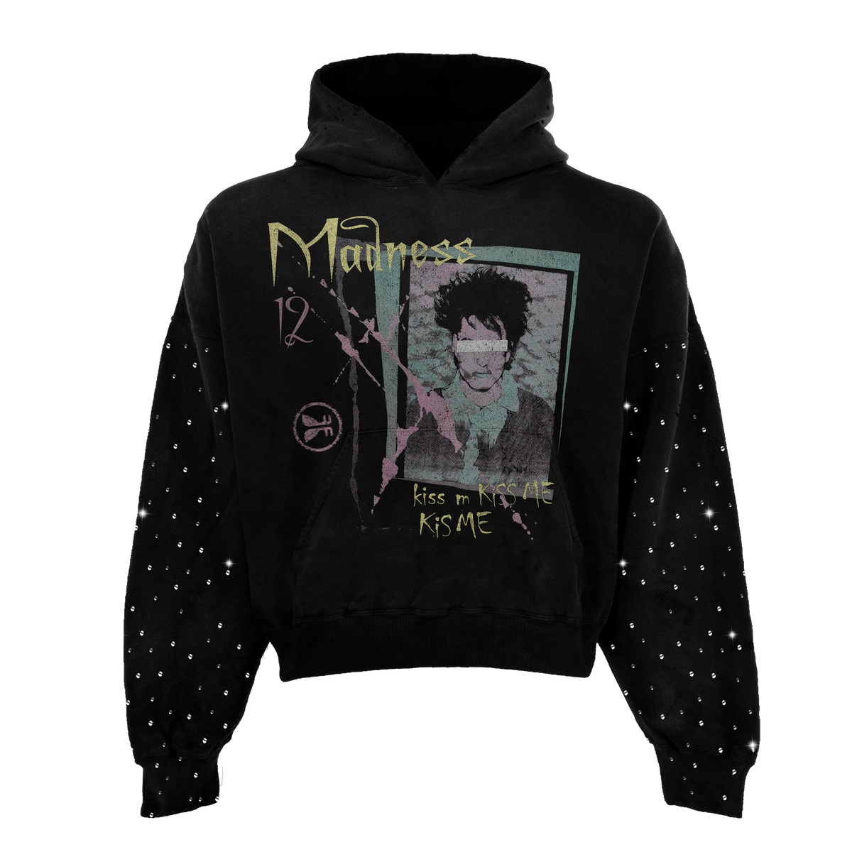 Kiss Me Rhinestone Hoodie