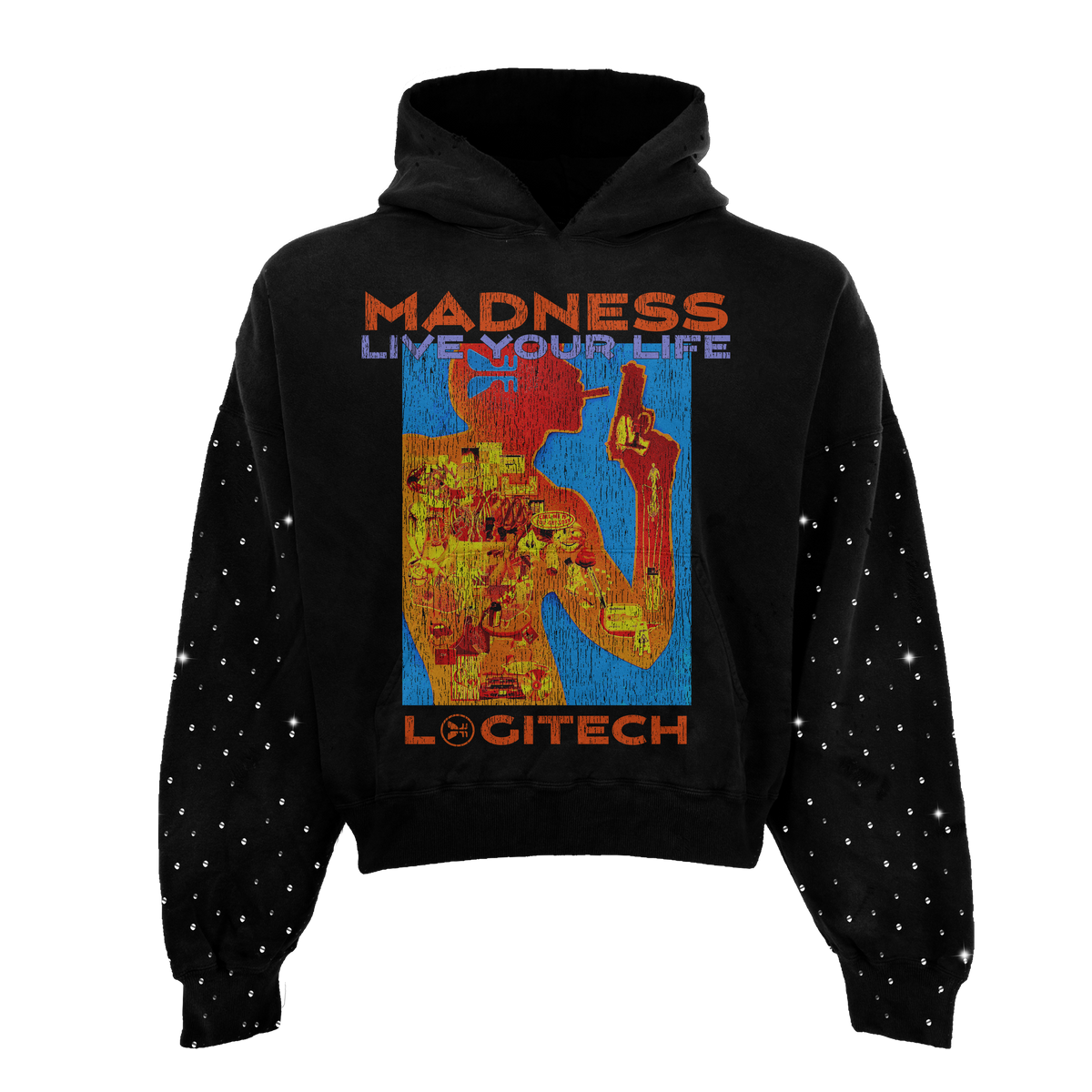 Logitech Rhinestone Hoodie