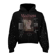 Ashes Rhinestone Zip Up