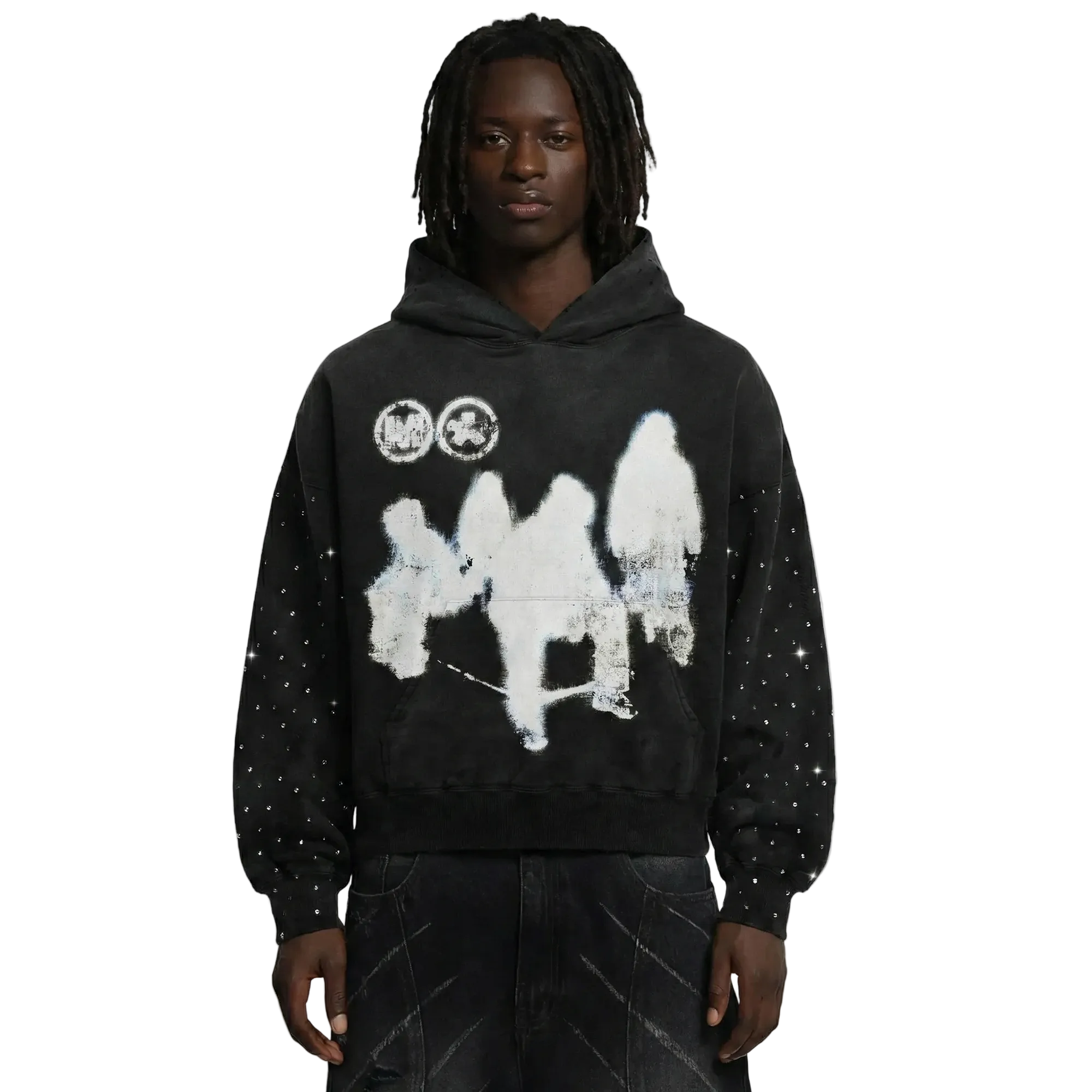 Afterimage Rhinestone Hoodie