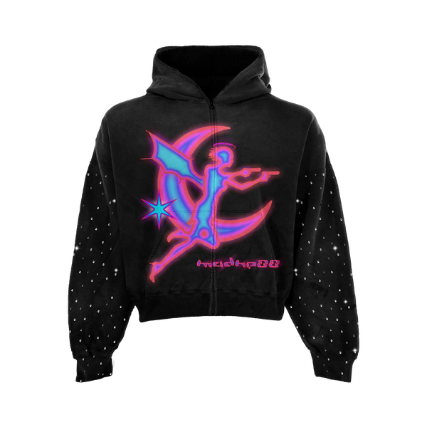 Seraph Rhinestone Zip Up