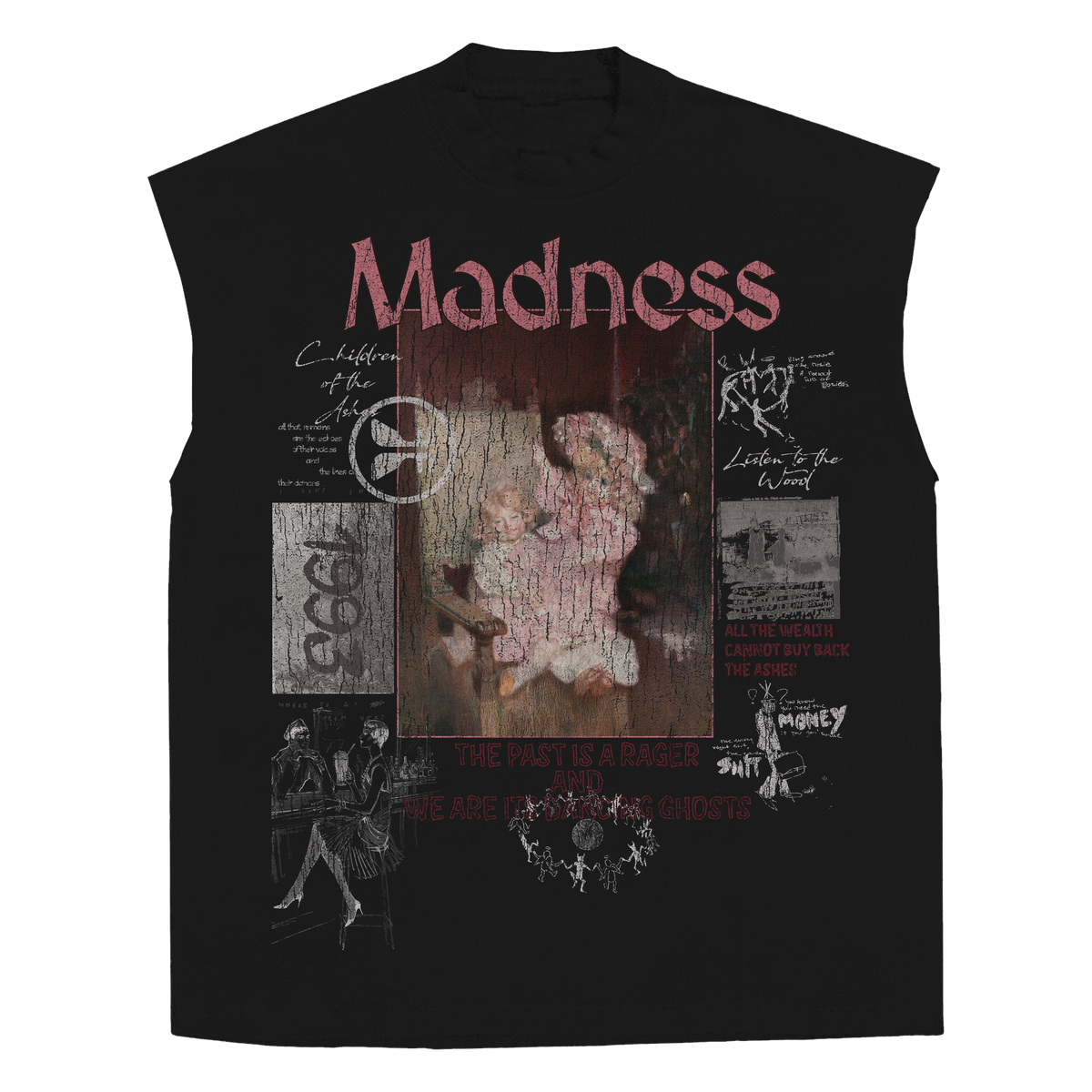 Ashes Sleeveless Tee - Black