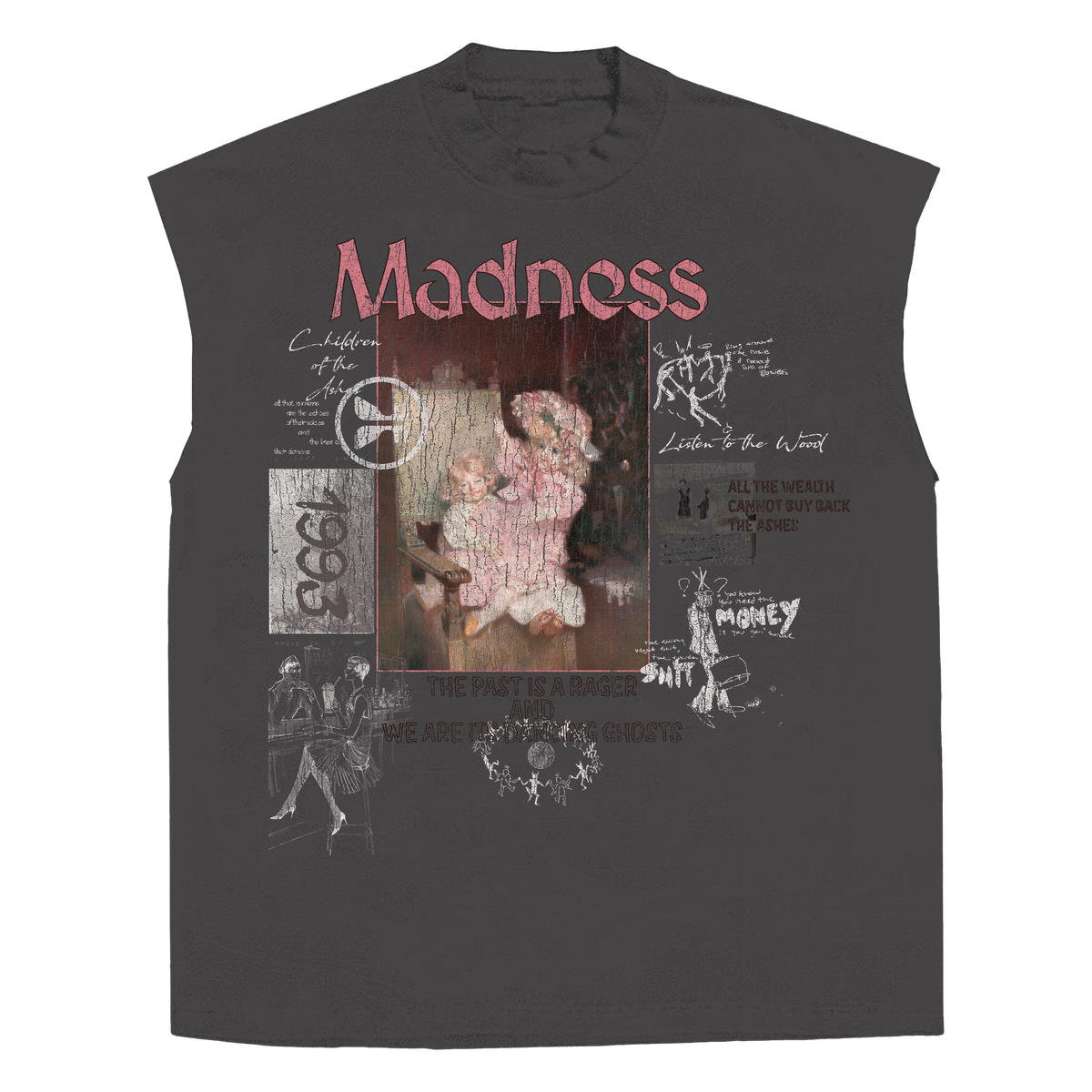 Ashes Sleeveless Tee - Grey
