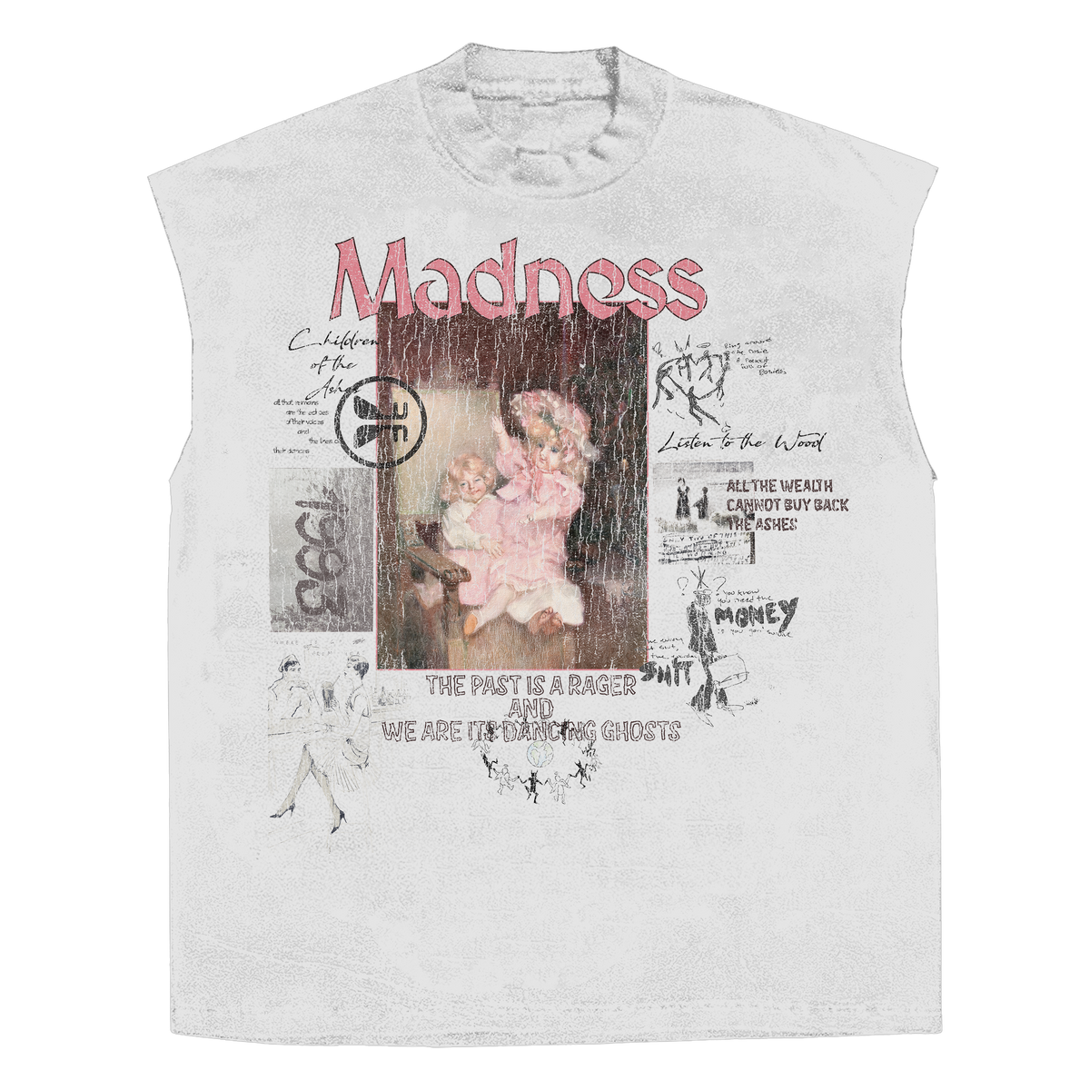 Ashes Sleeveless Tee - White