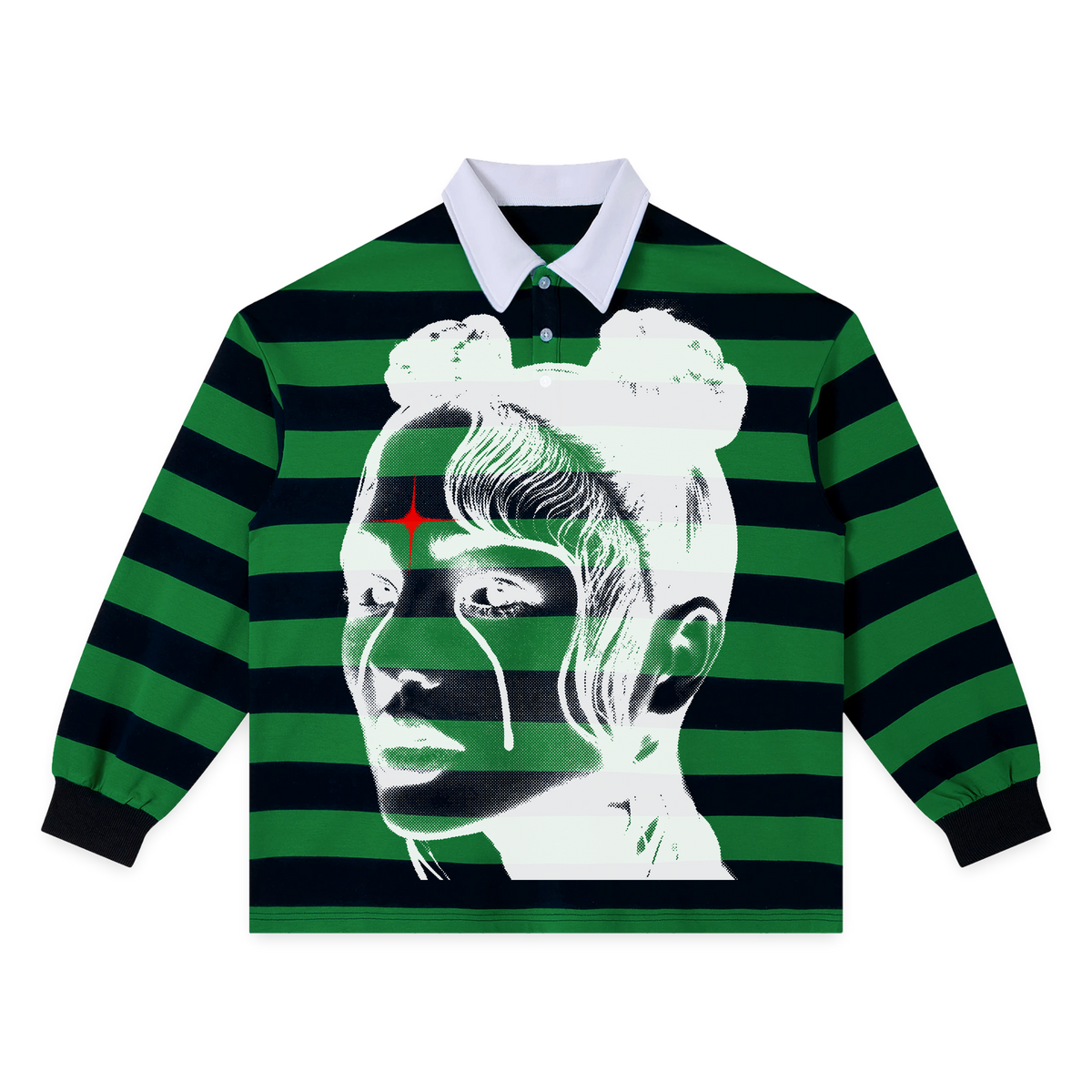Spiritual Girl Stripe Polo - Green