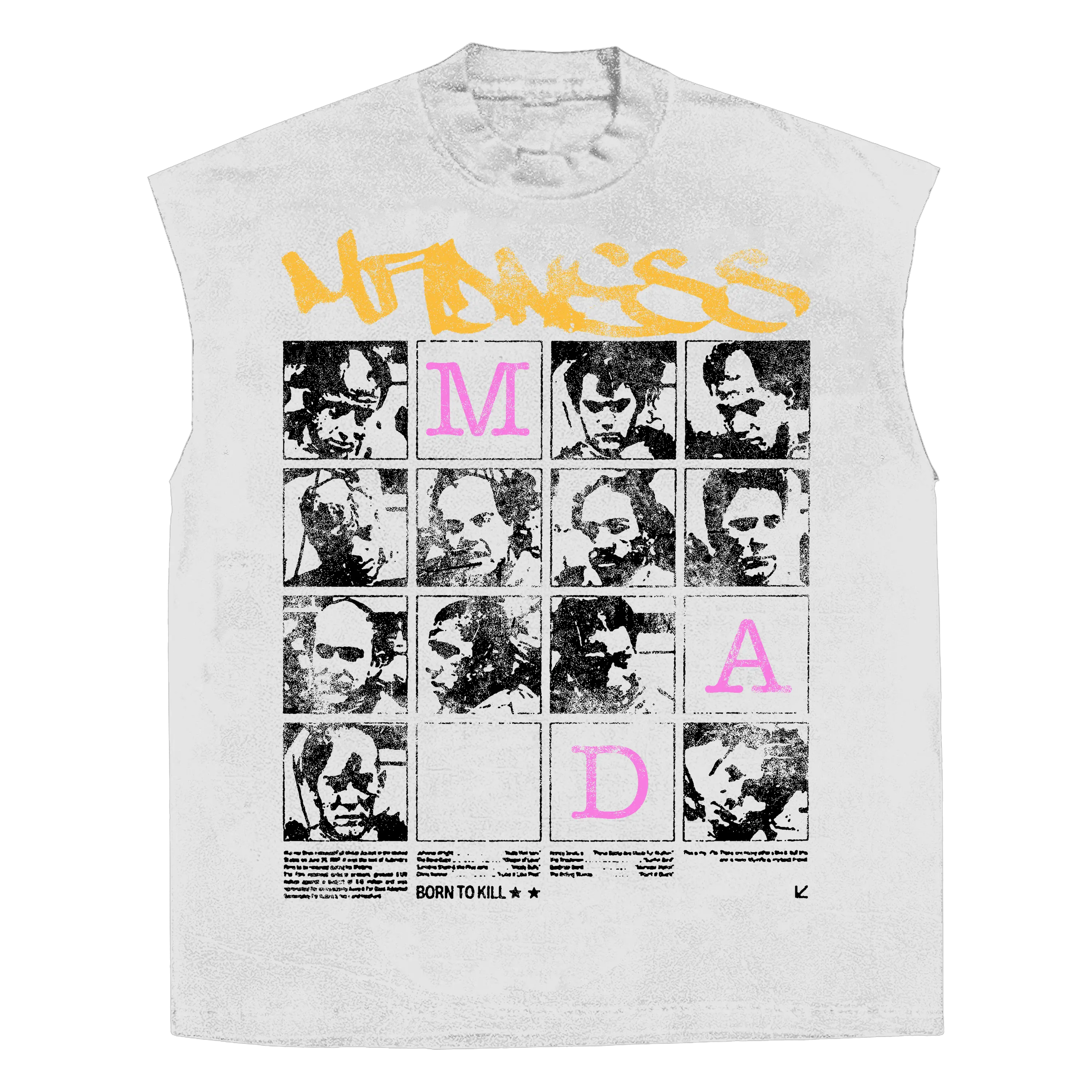 Split Persona Sleeveless Tee WorksOfMadness