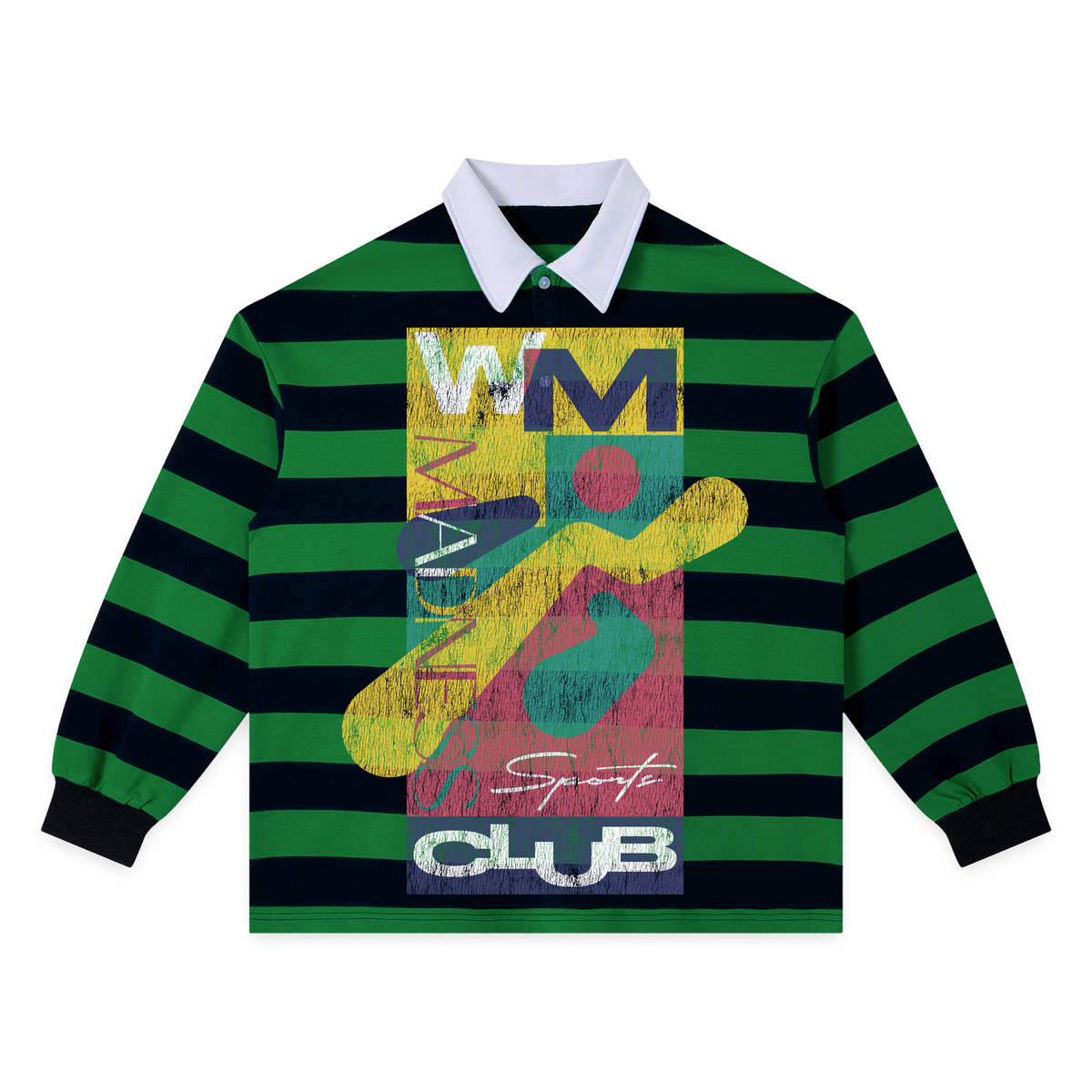 Sports Club Stripe Polo - Green