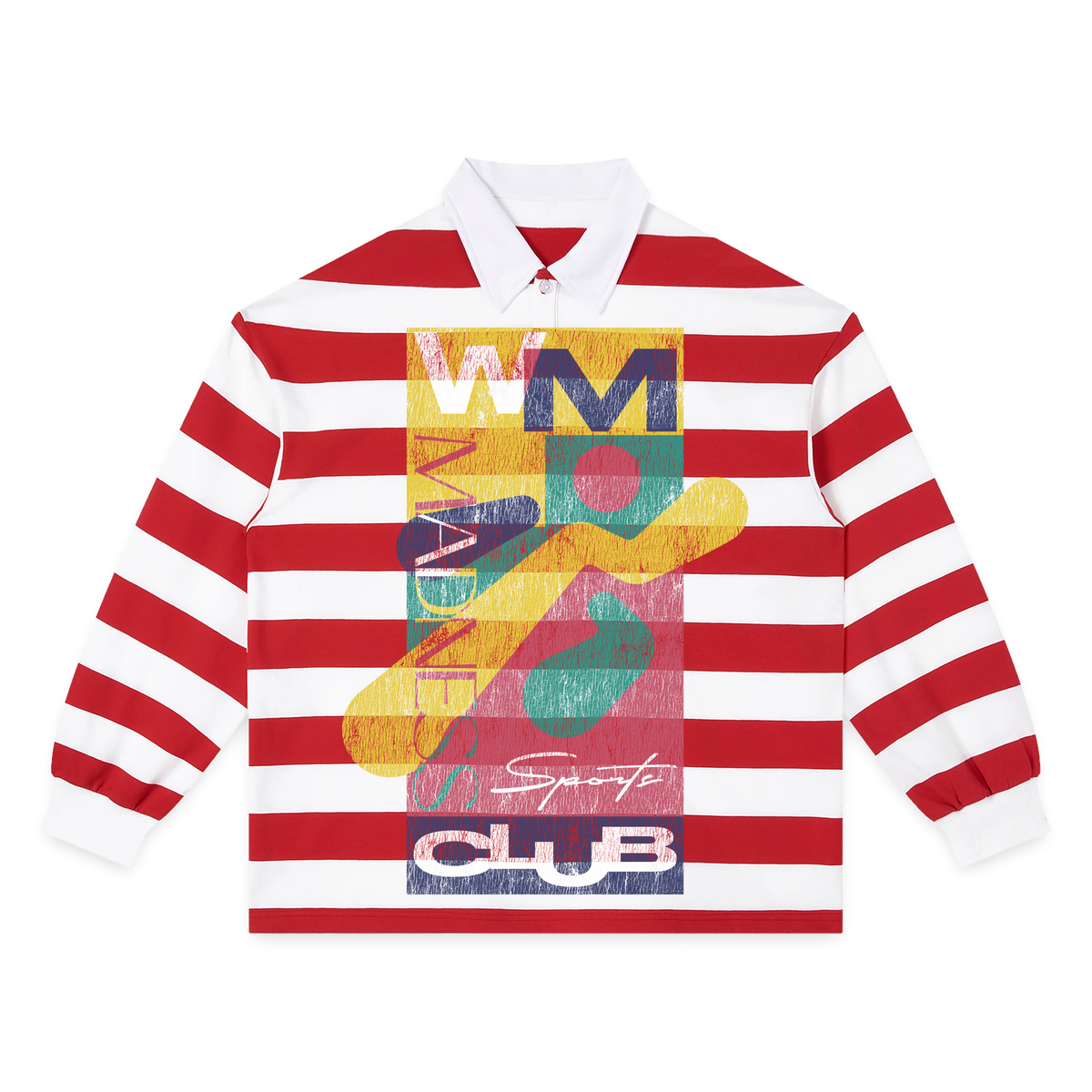 Sports Club Stripe Polo - Red