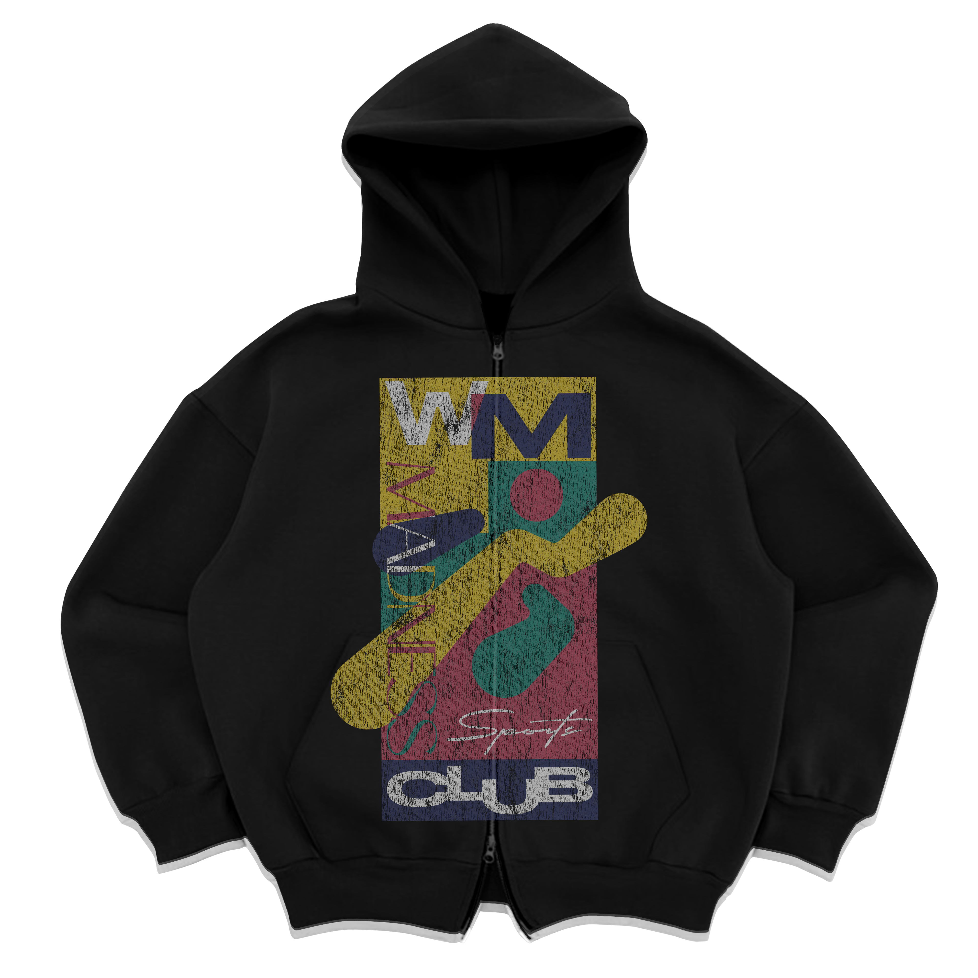Sports Club Zip Up - Black