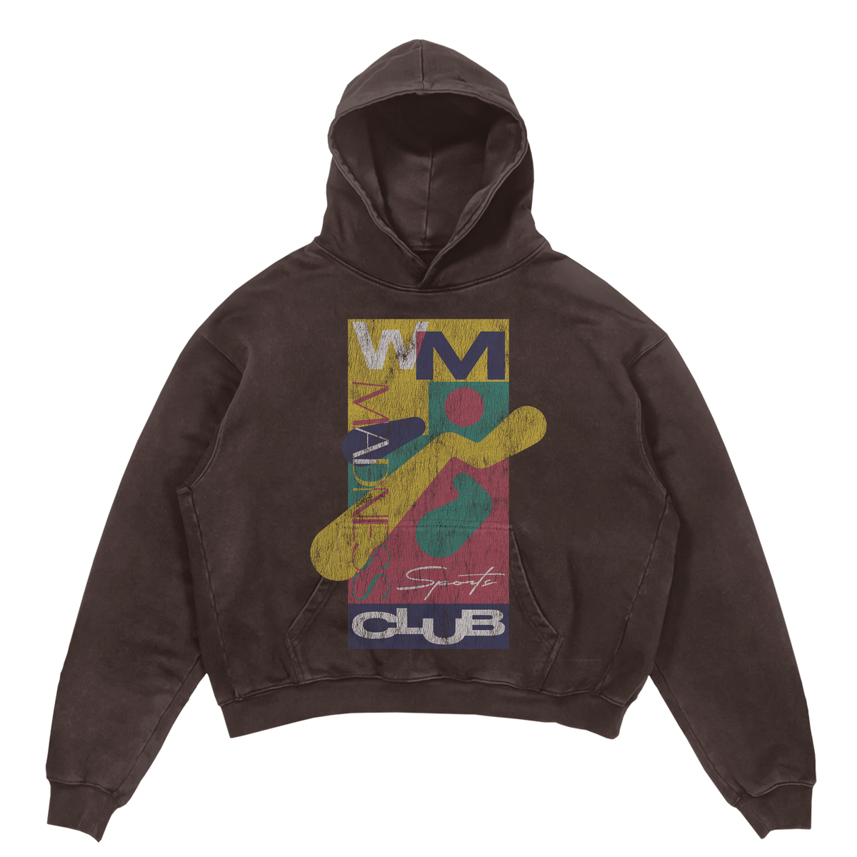 Sports Club Hoodie - Brown