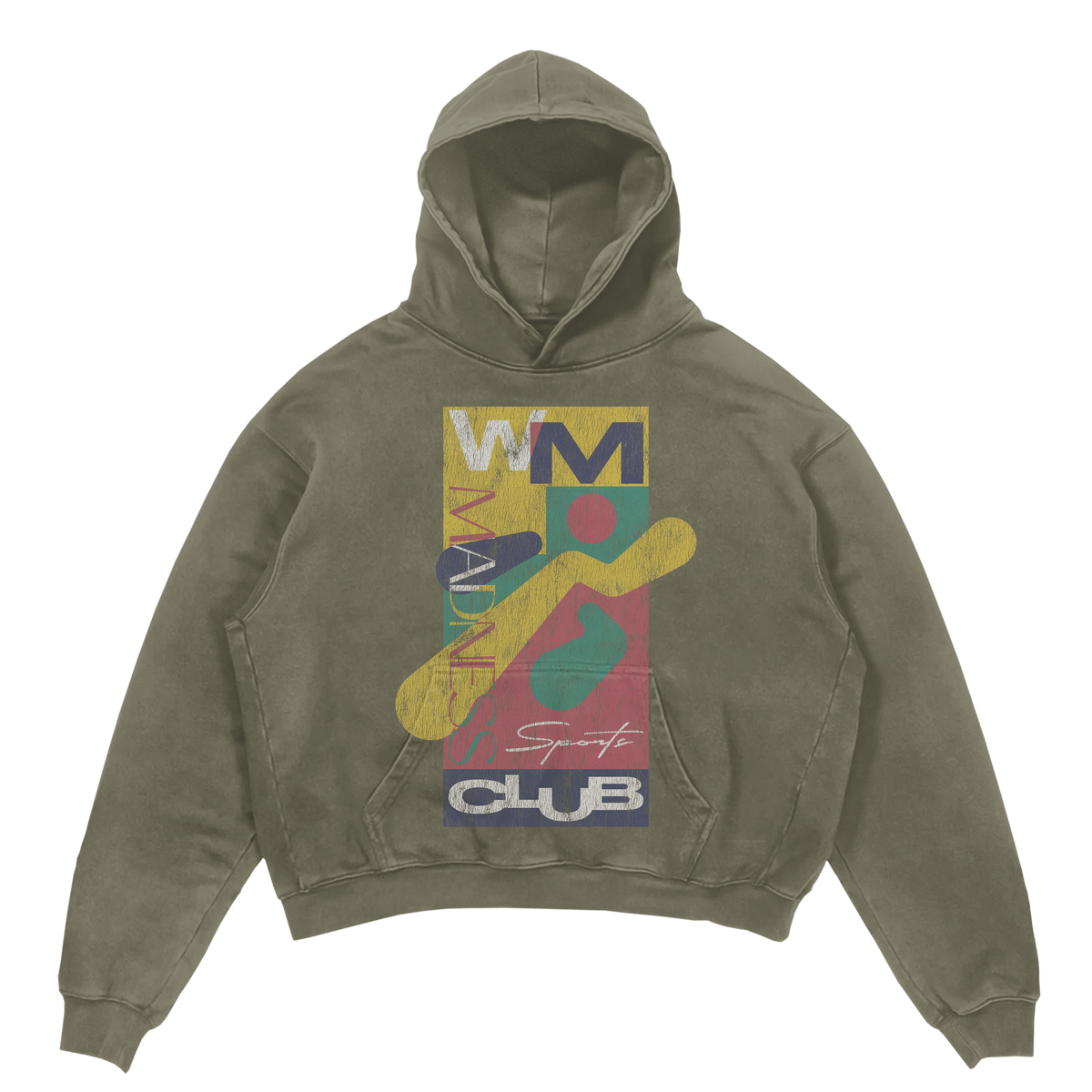 Sports Club Hoodie - Olive
