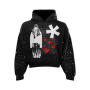 Red Handed Rhinestone Hoodie