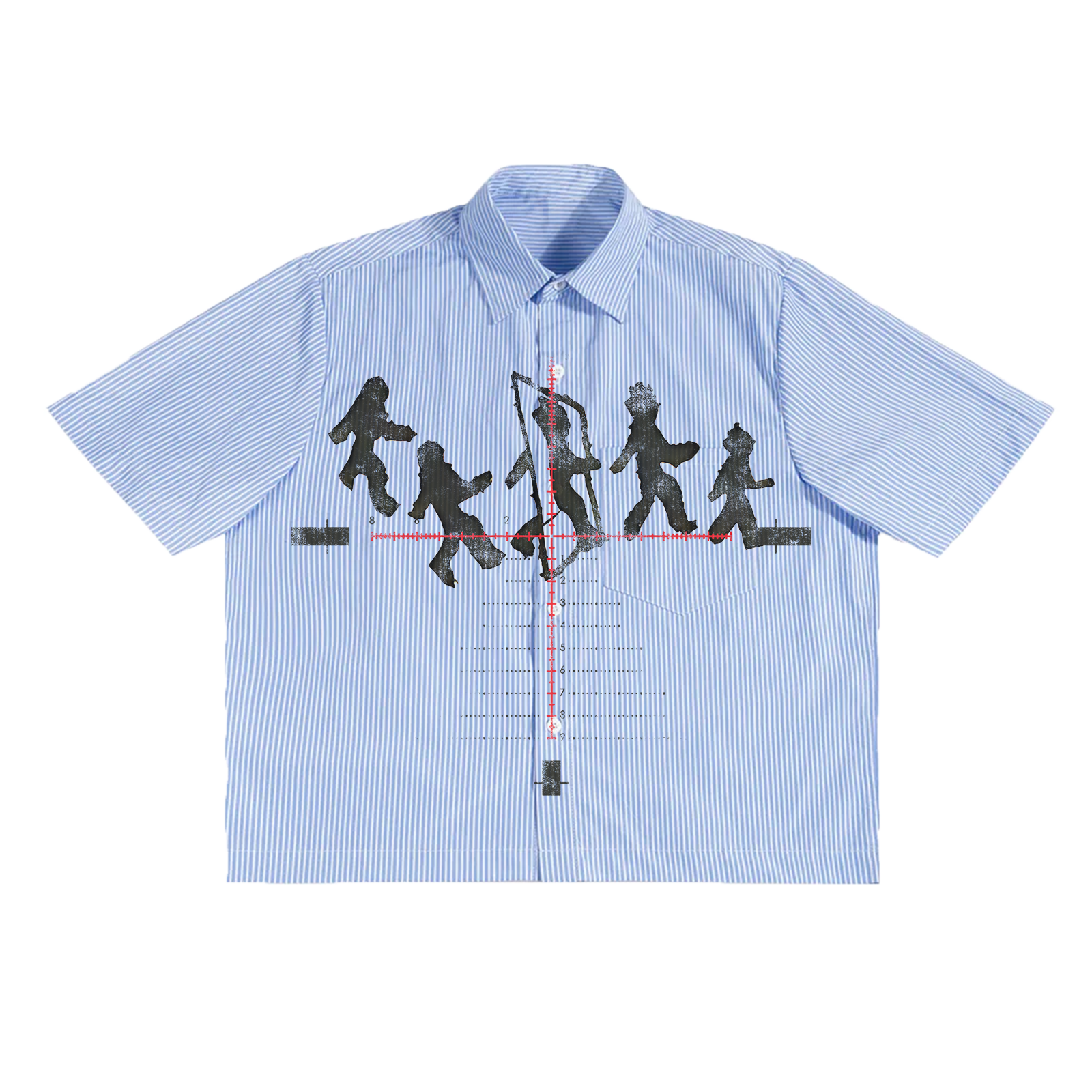 Crosshair Boxy Button Up
