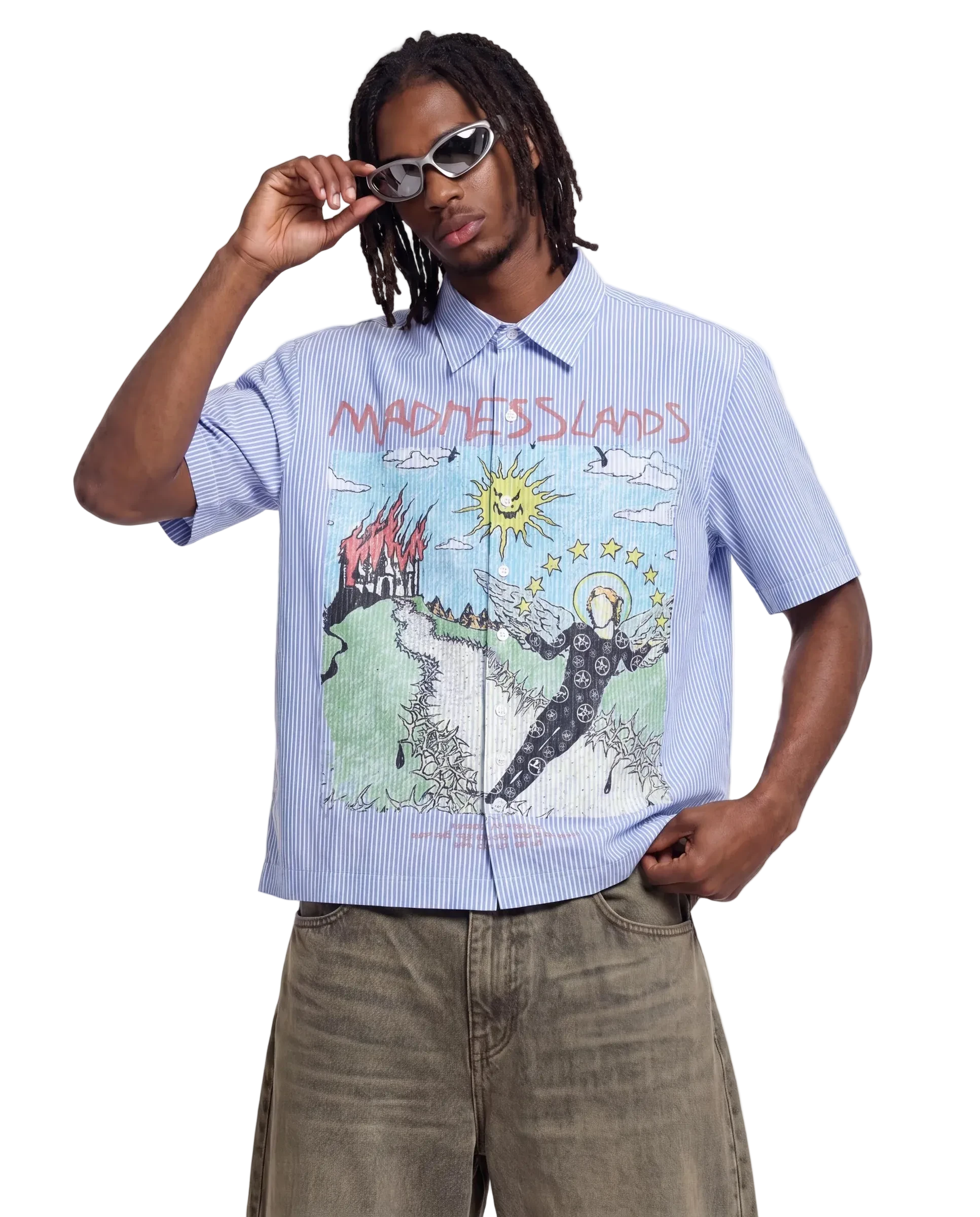 Mad Lands Boxy Button Up