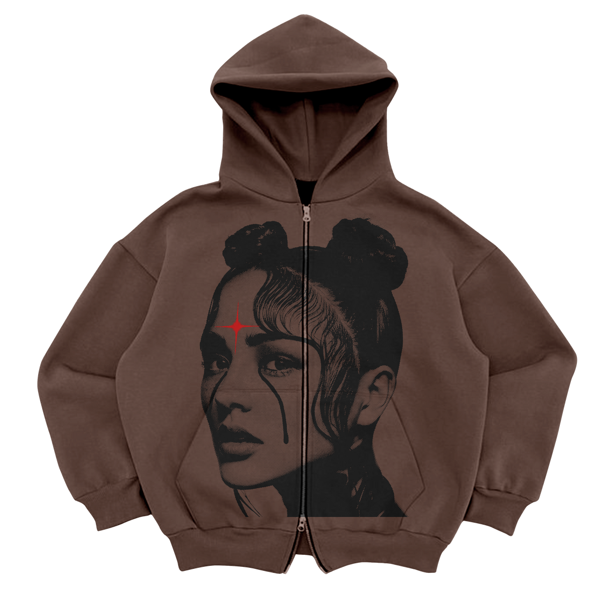 Spiritual Zip Up - Brown