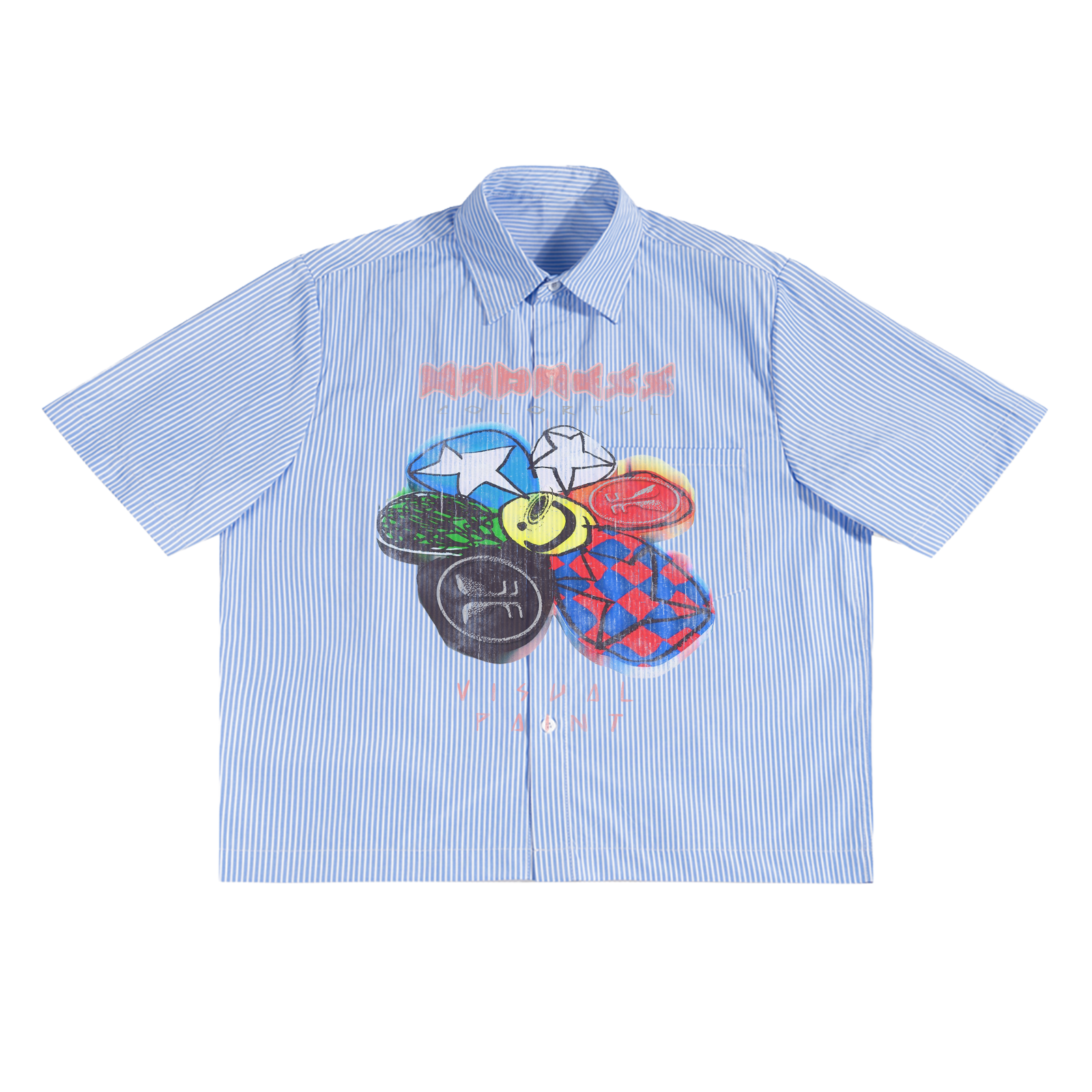 Visual Paint Boxy Button Up