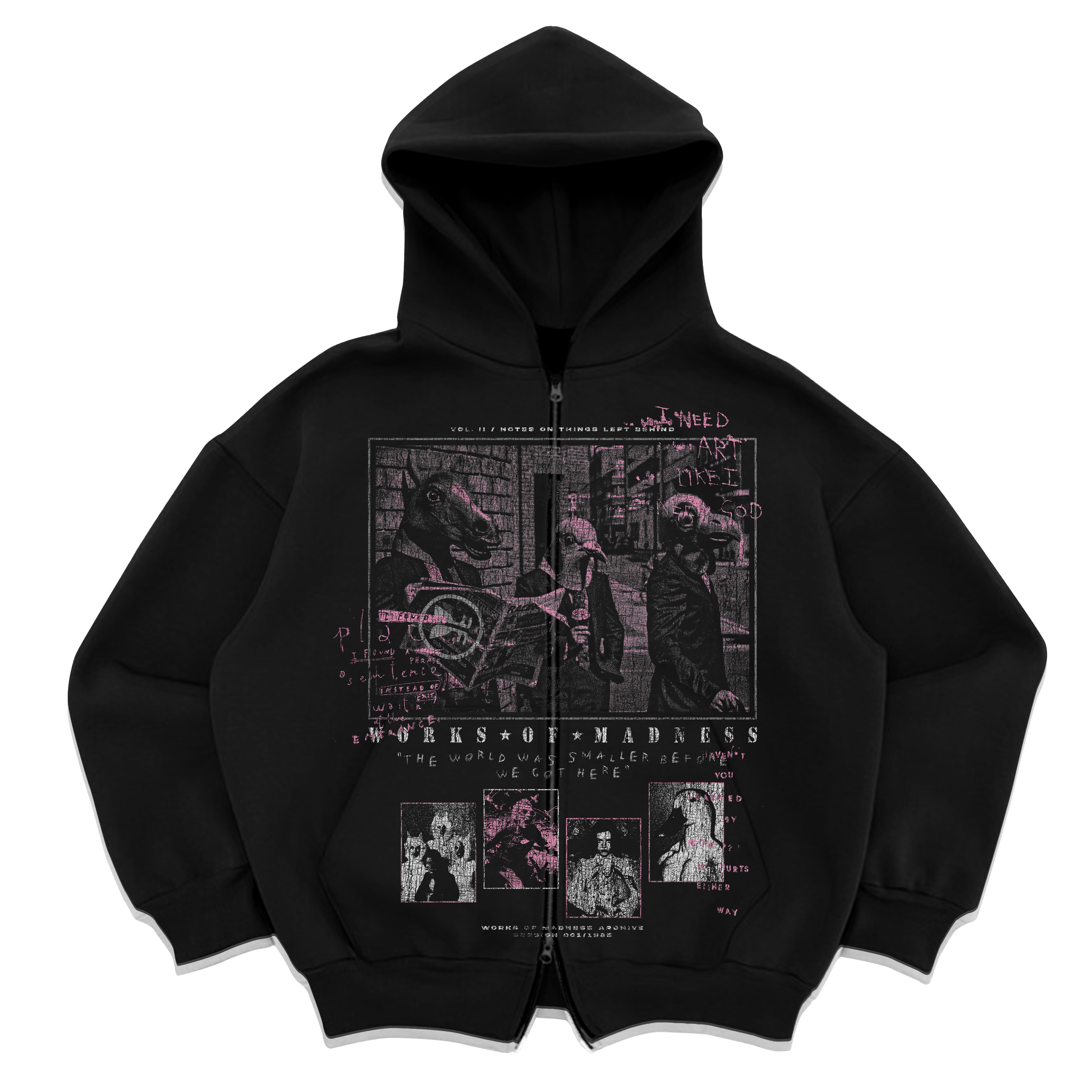 The Congregation Zip Up - Black