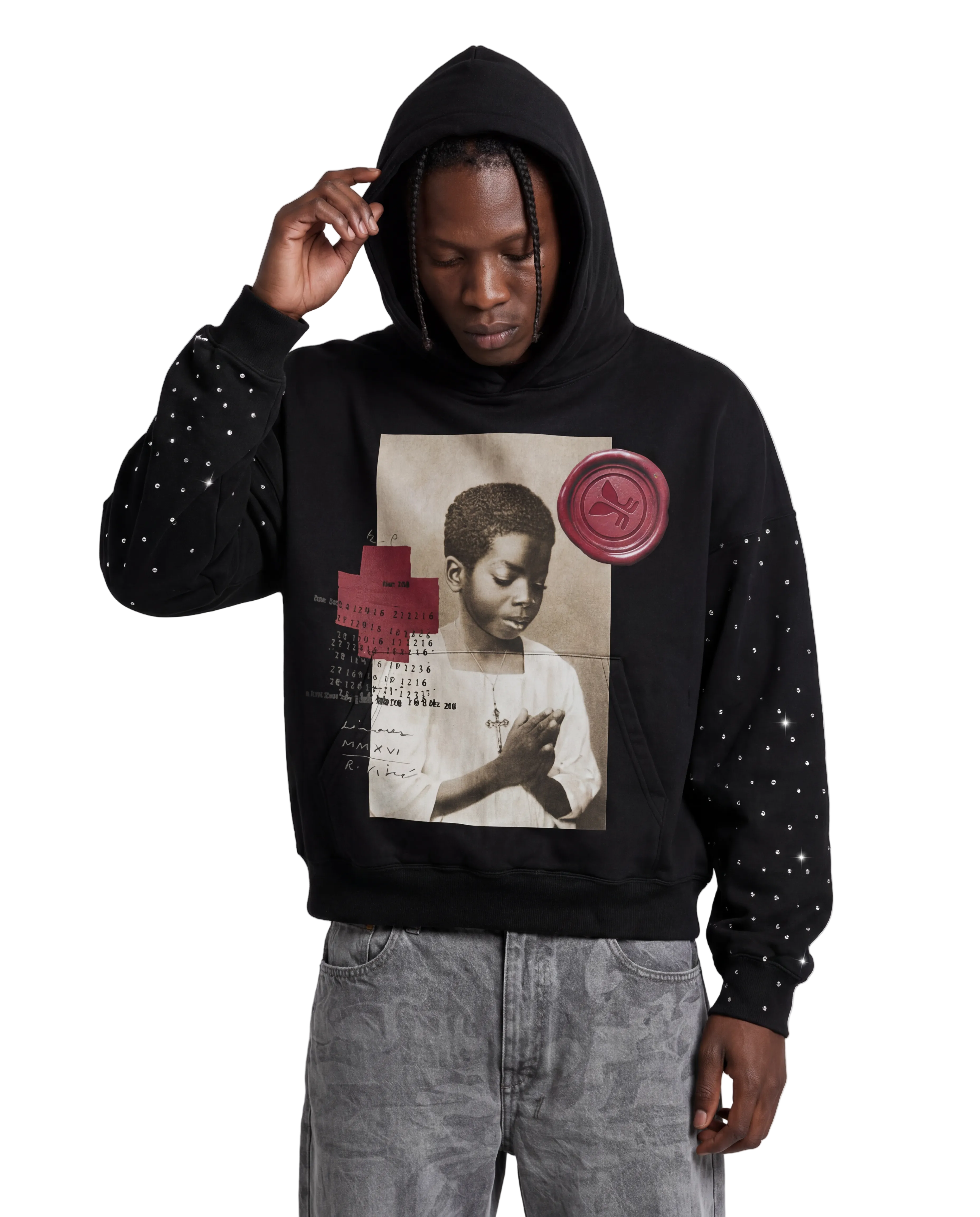 Devotion Rhinestone Hoodie