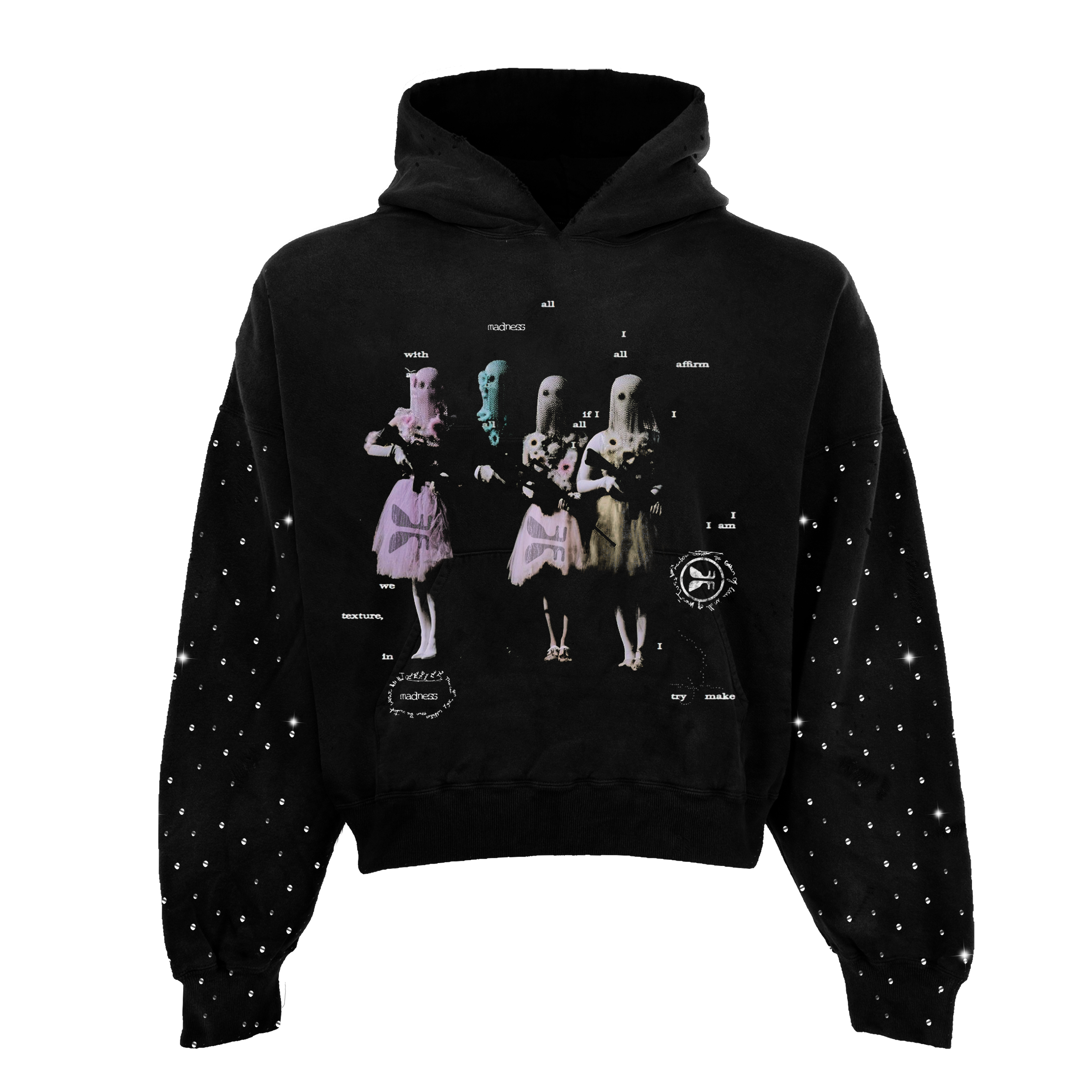Mad Dolls Rhinestone Hoodie