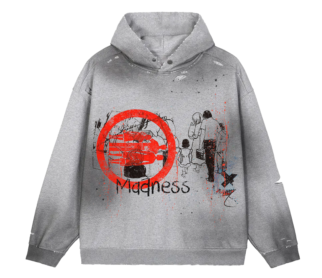 Fragments Faded Distress Hoodie