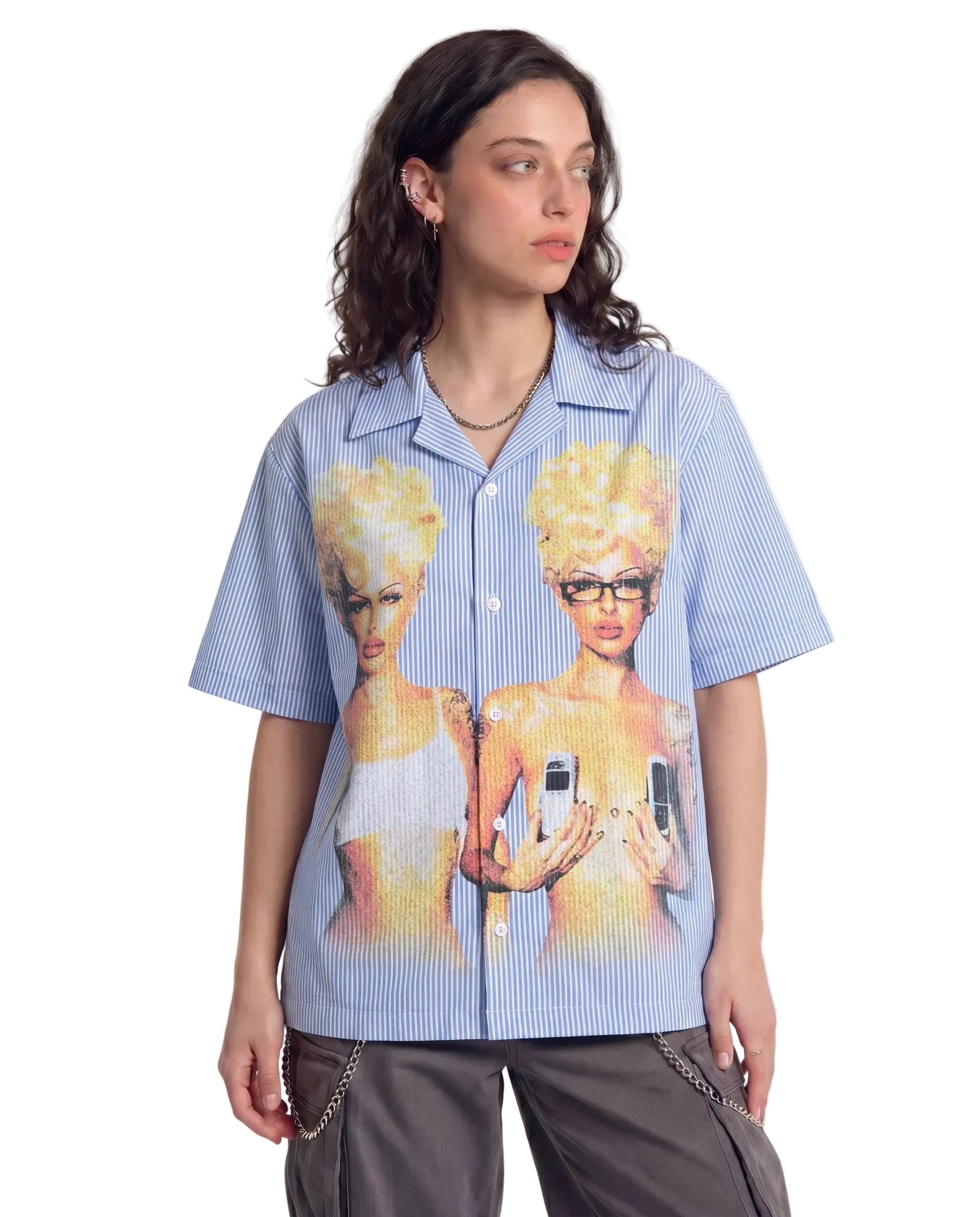 Blondes Boxy Button Up