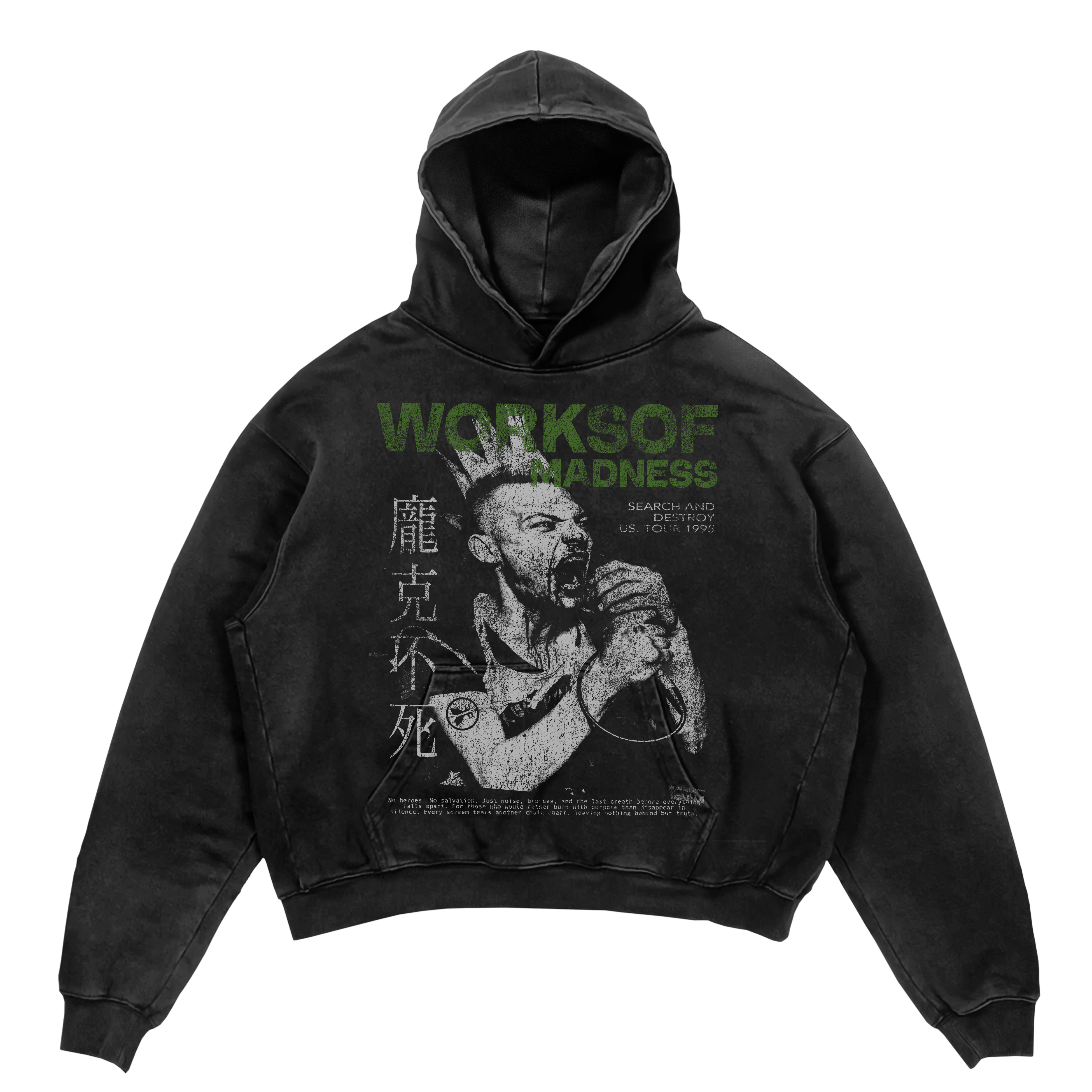 No Heroes Hoodie Black
