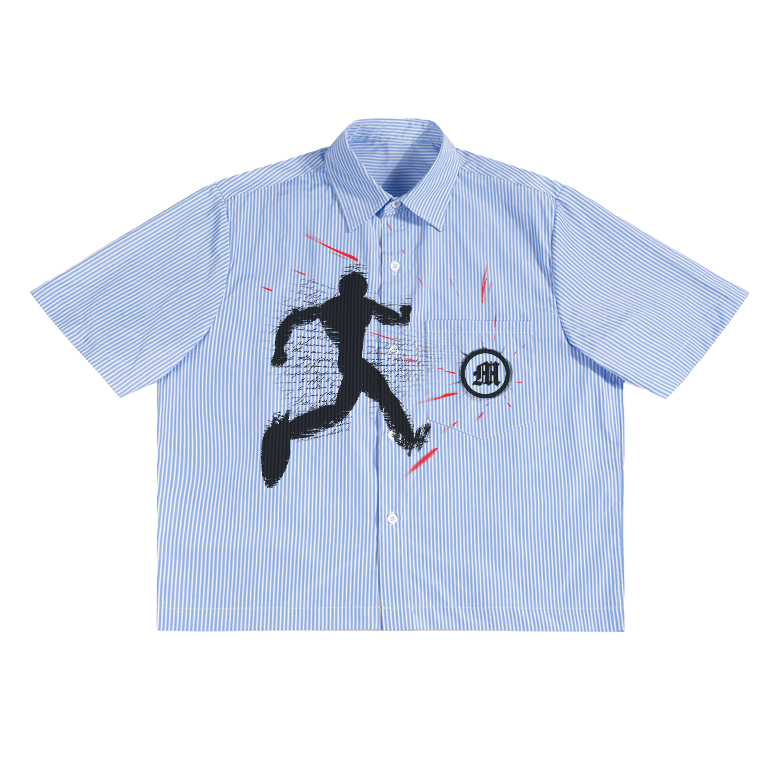 Light Speed Boxy Button Up