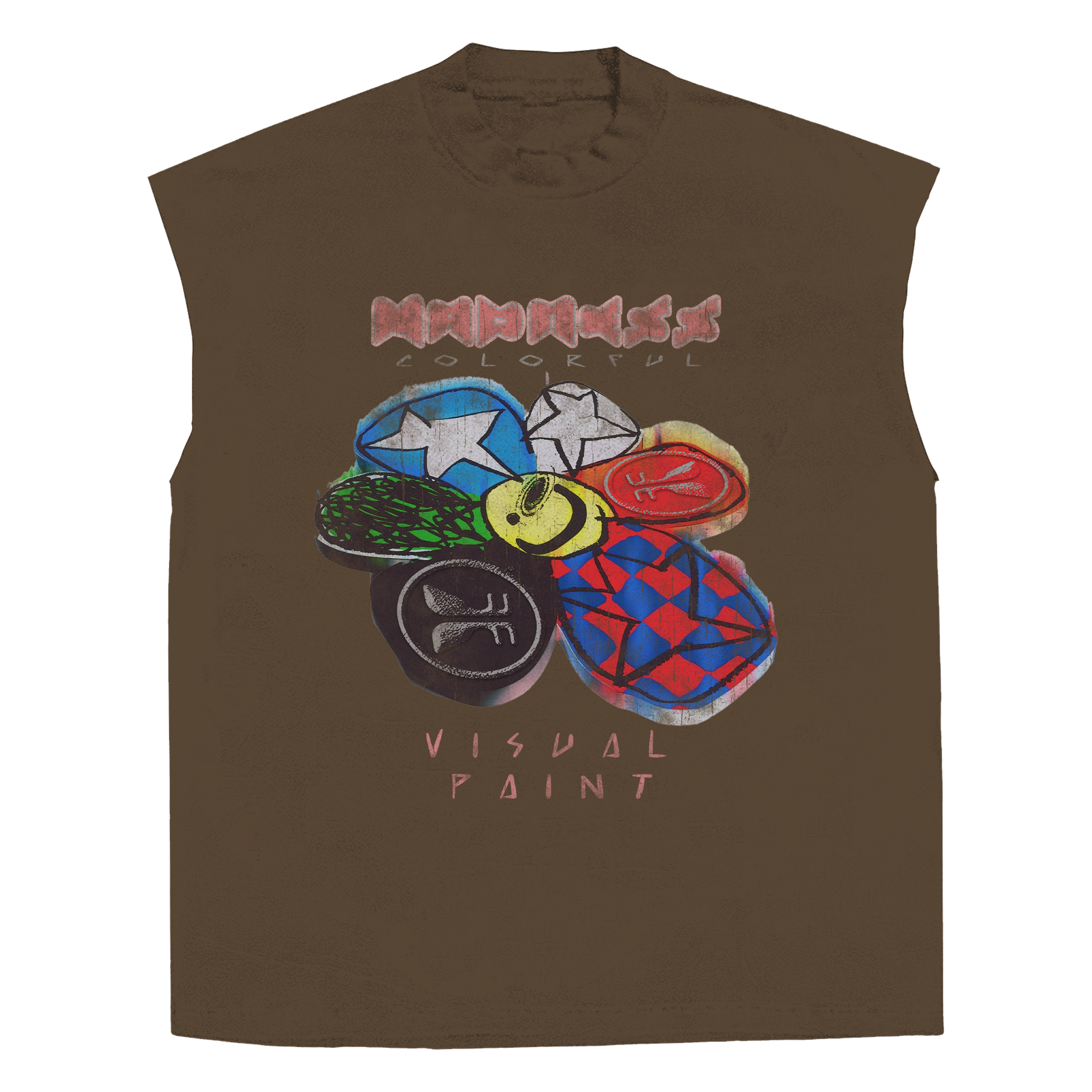 Visual Paint Sleeveless Tee