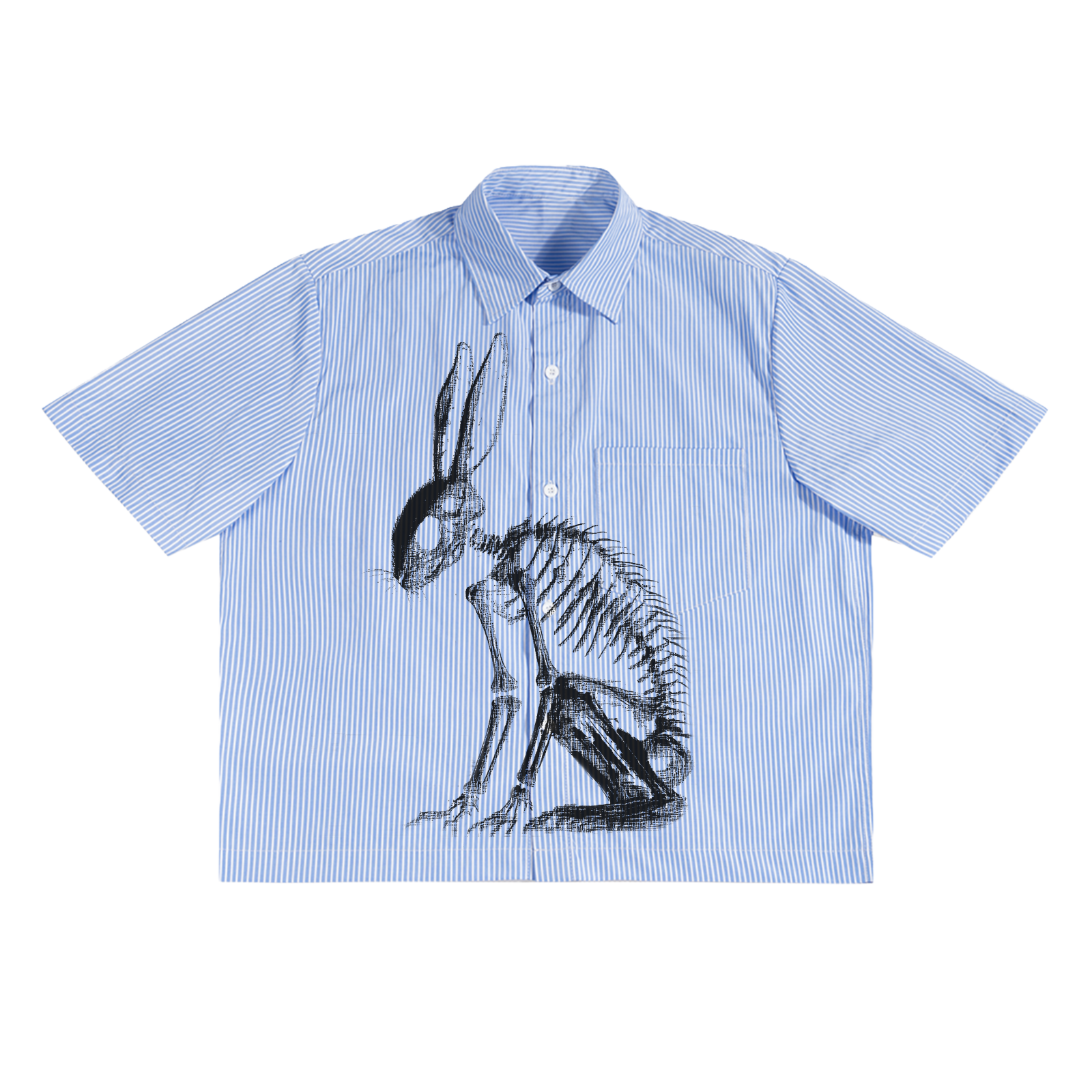 Mad Bunny Boxy Button Up