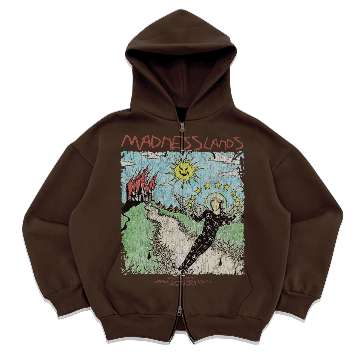 Mad Lands Zip Up - Brown