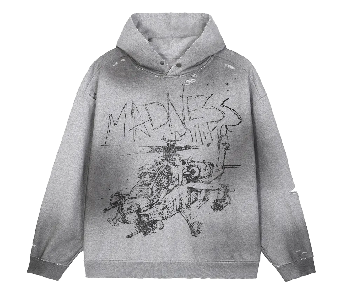 Mad Militia Fade Distress Hoodie