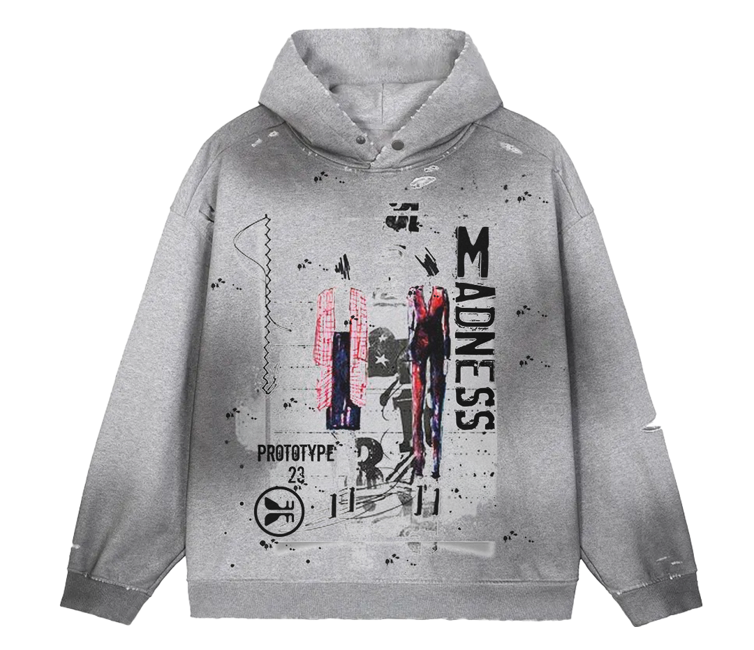 Memory Leak Faded Distress Hoodie