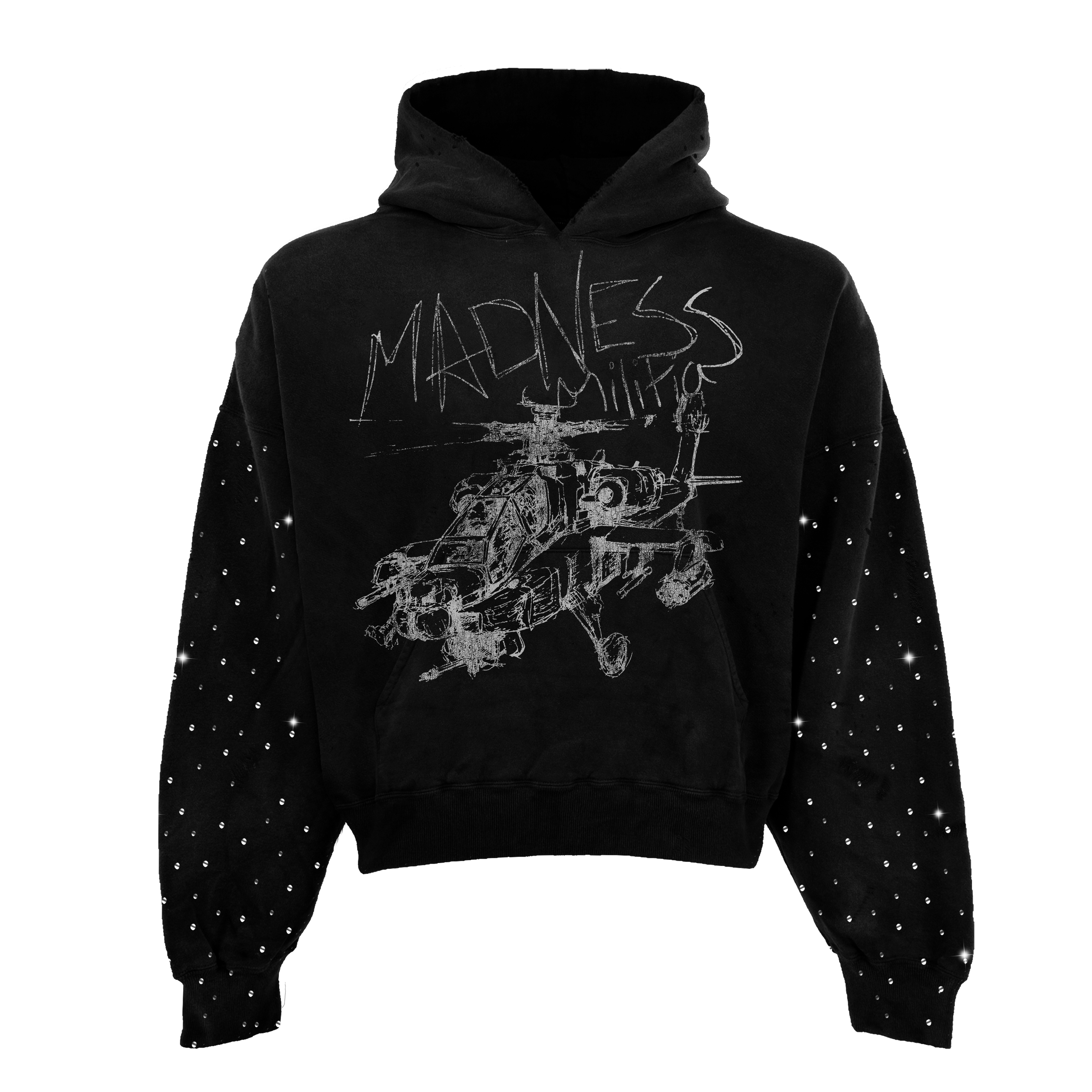 Mad Militia Rhinestone Hoodie