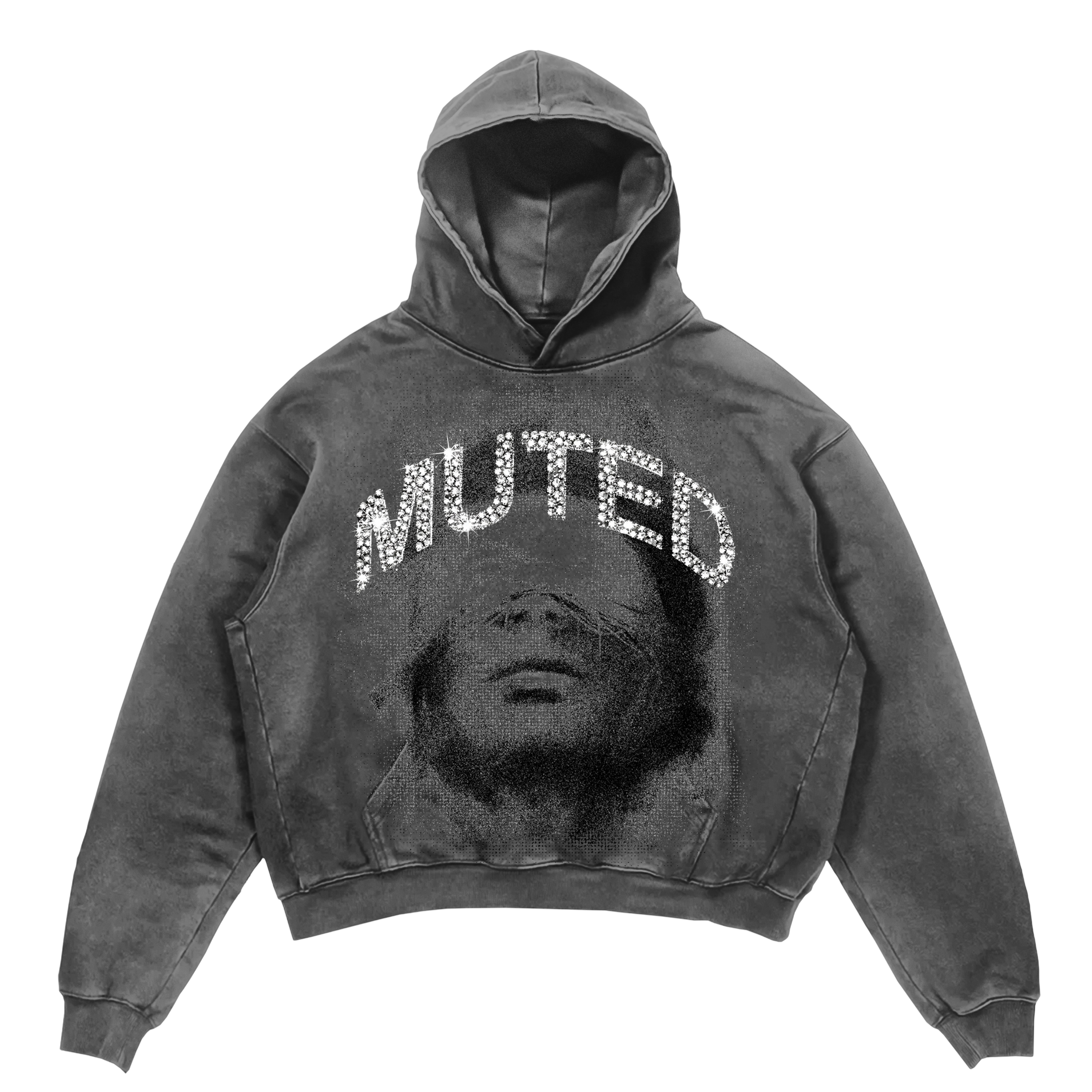 Muted Rhinestone Hoodie