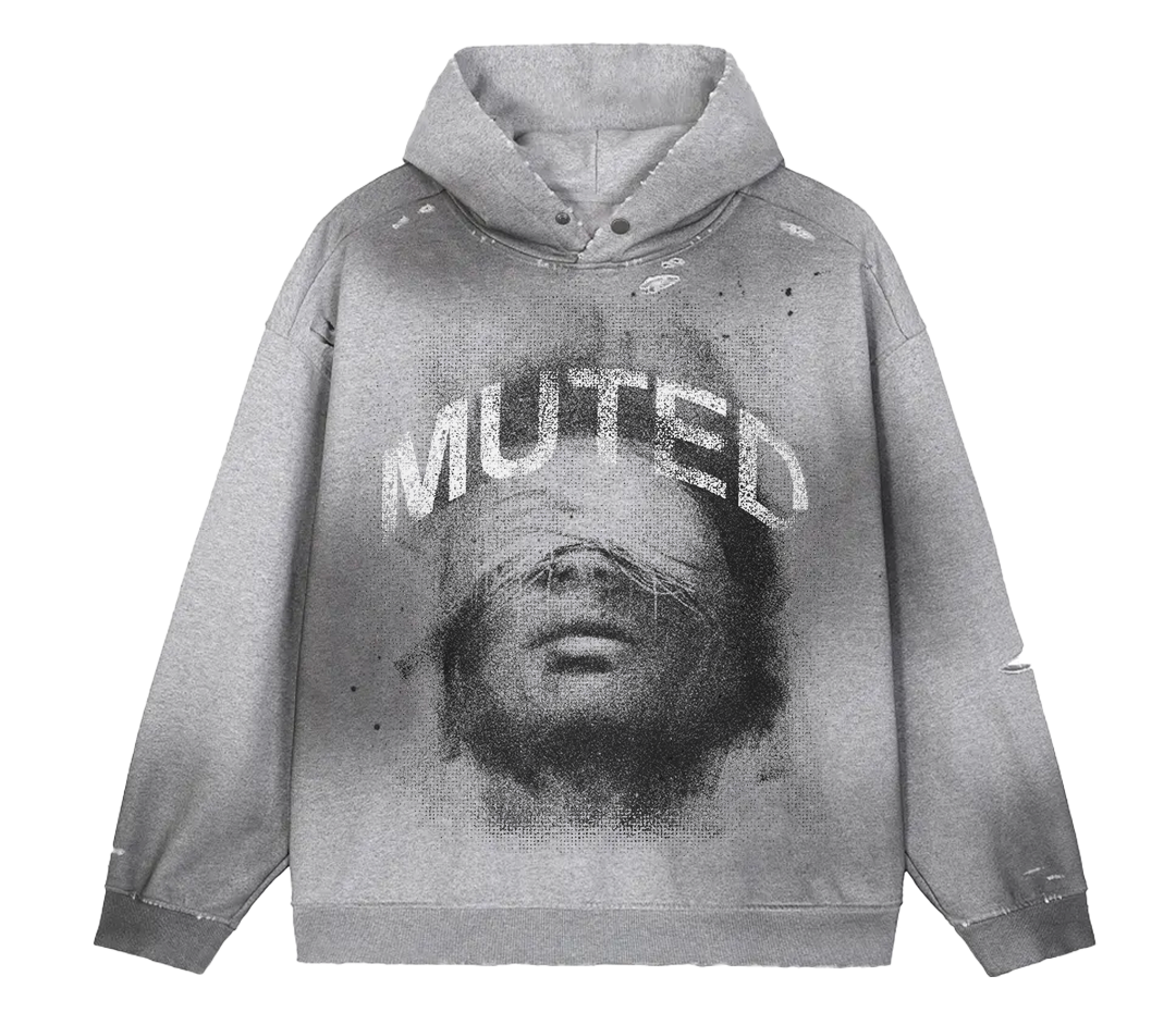 Muted Sun Fade Distress Hoodie
