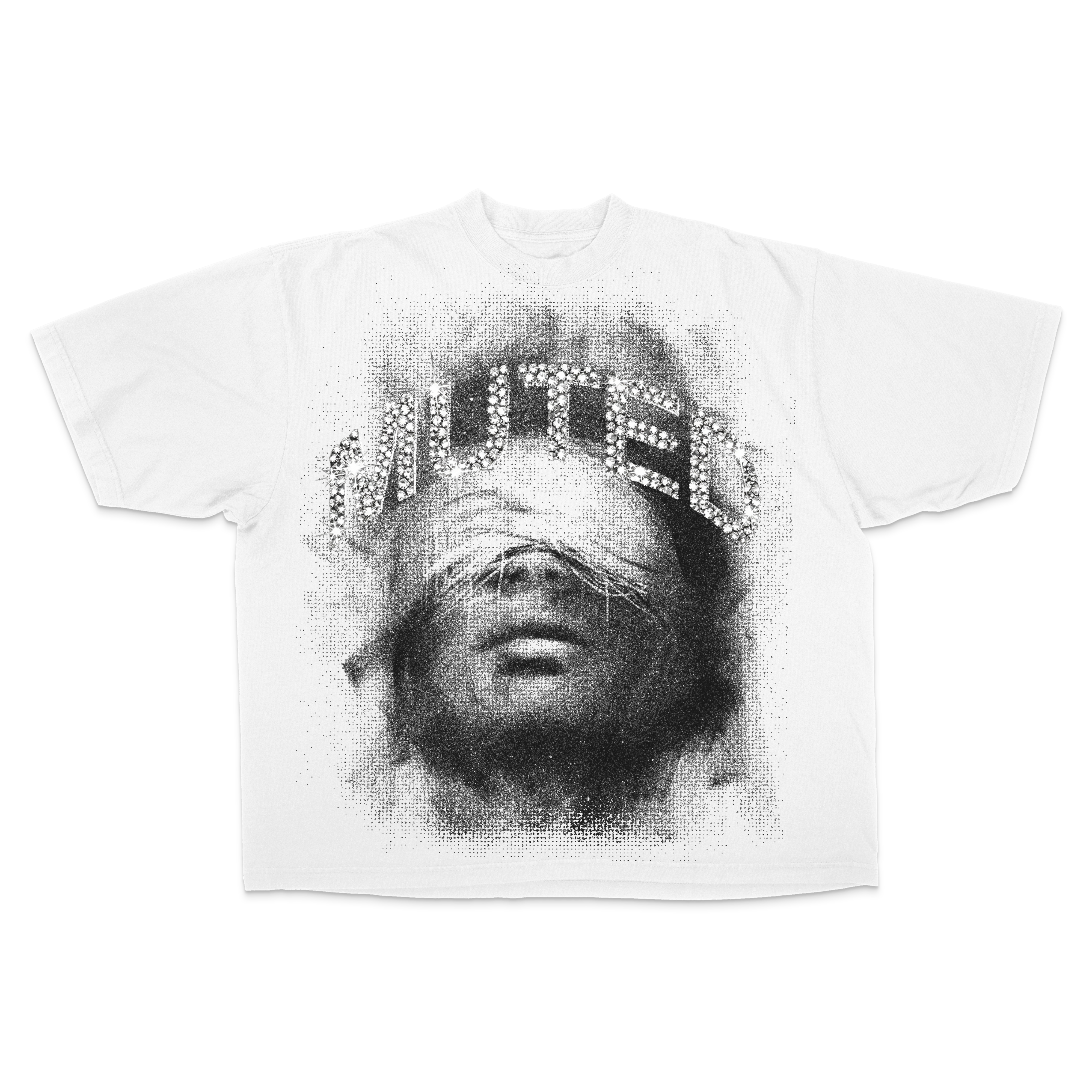 Muted Rhinestone Drop Tee