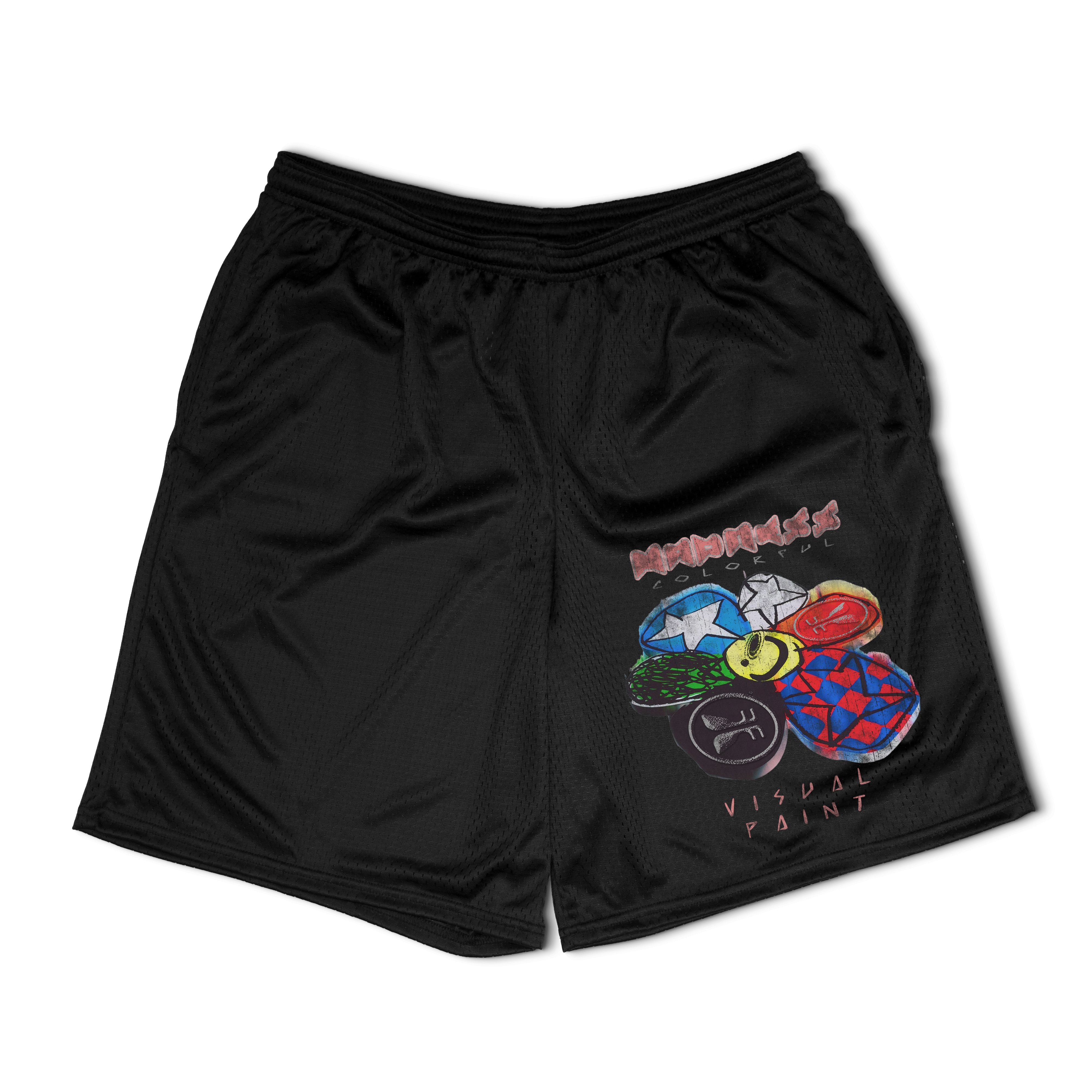 Visual Paint Mesh Shorts