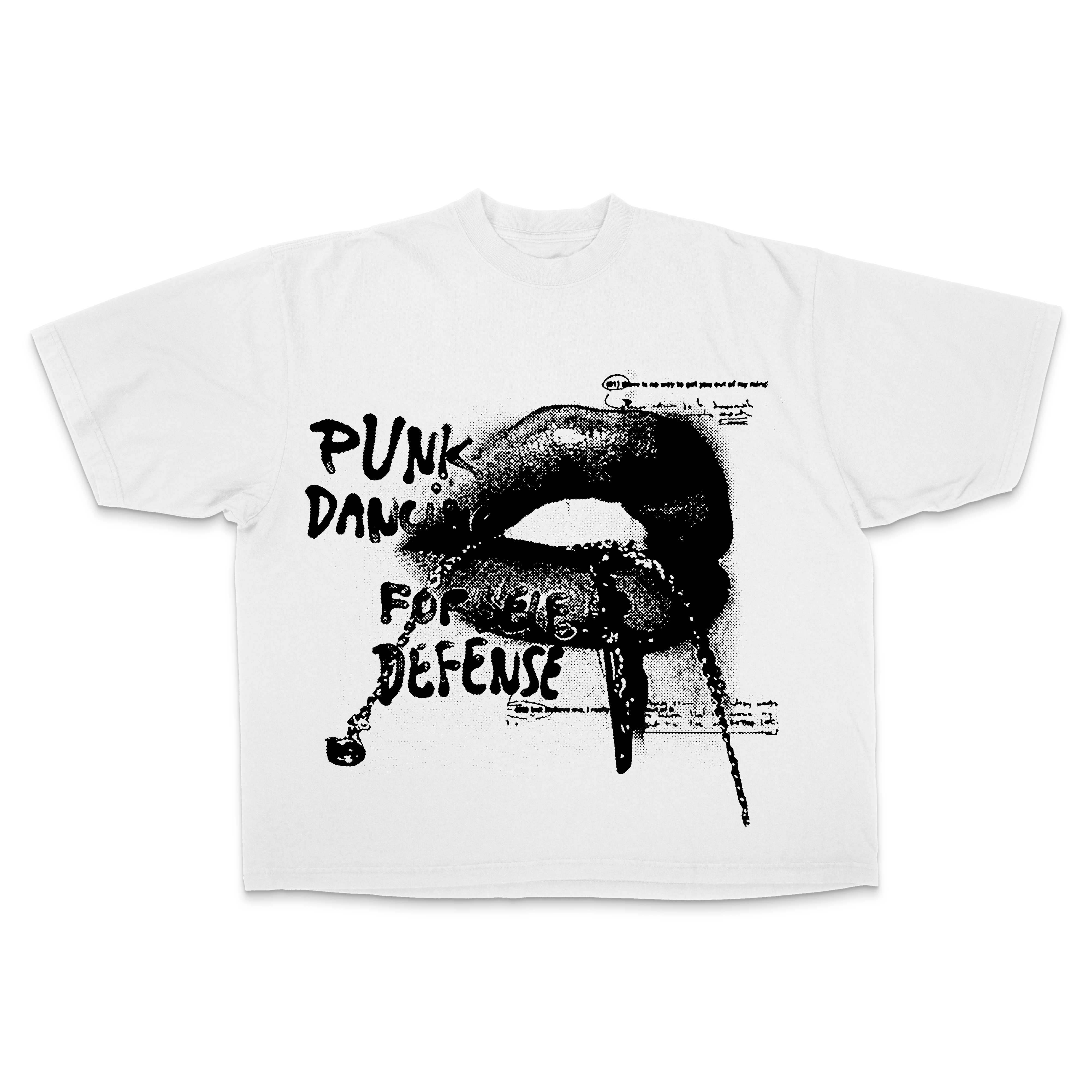 Punk Lips Drop Shoulder Tee