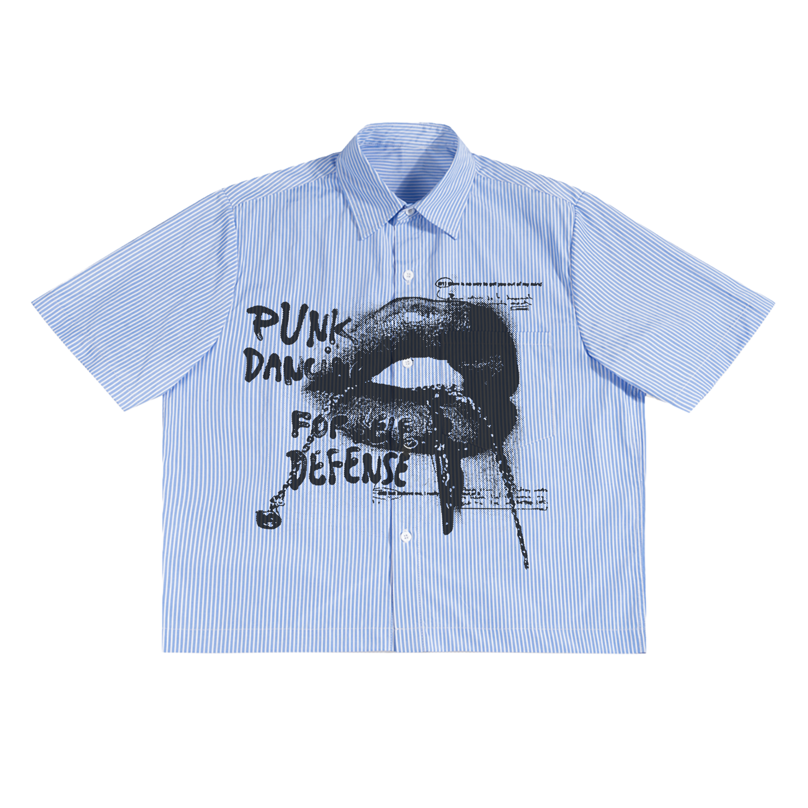 Punk Lips Boxy Button Up