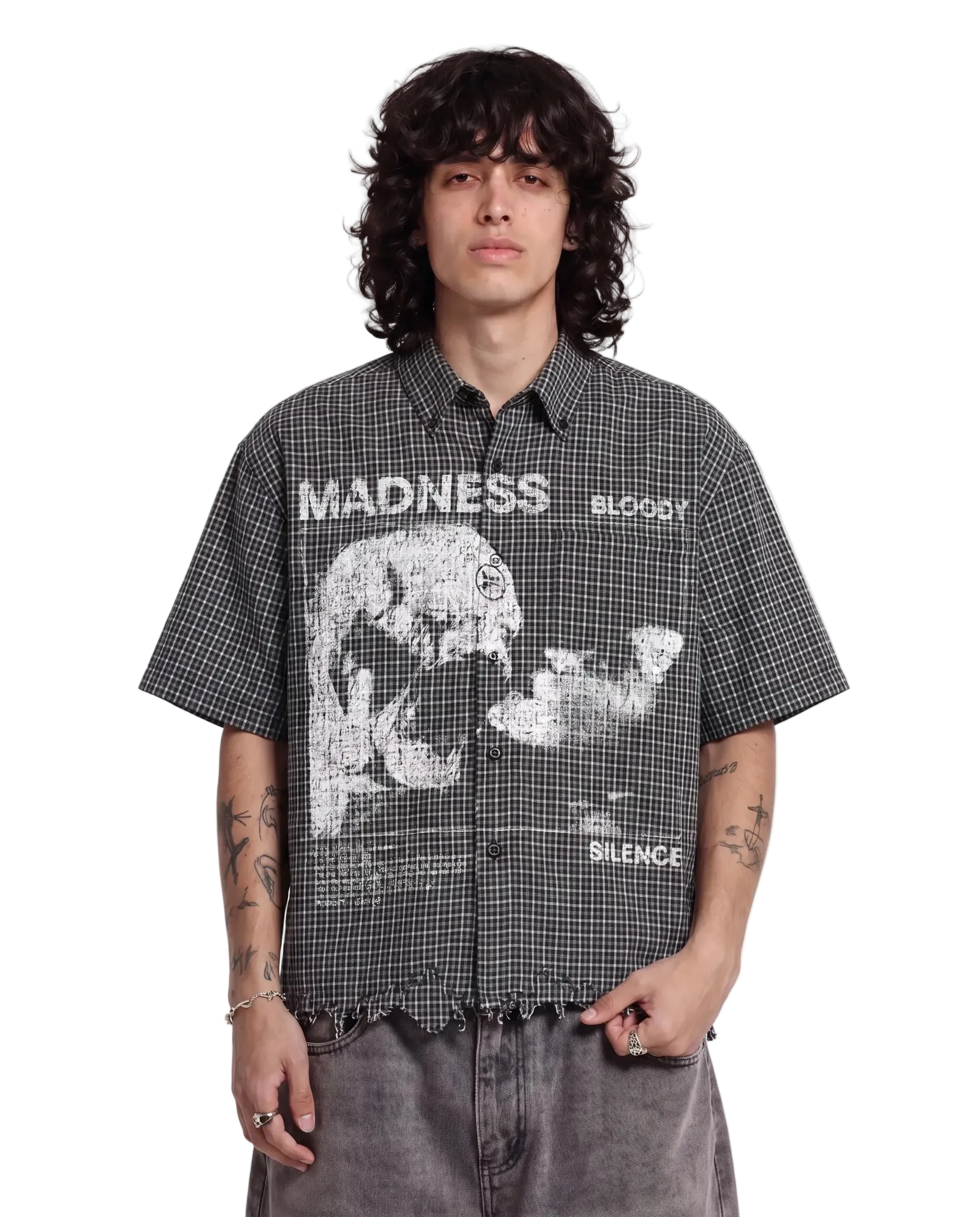 Devour Distress Button Up