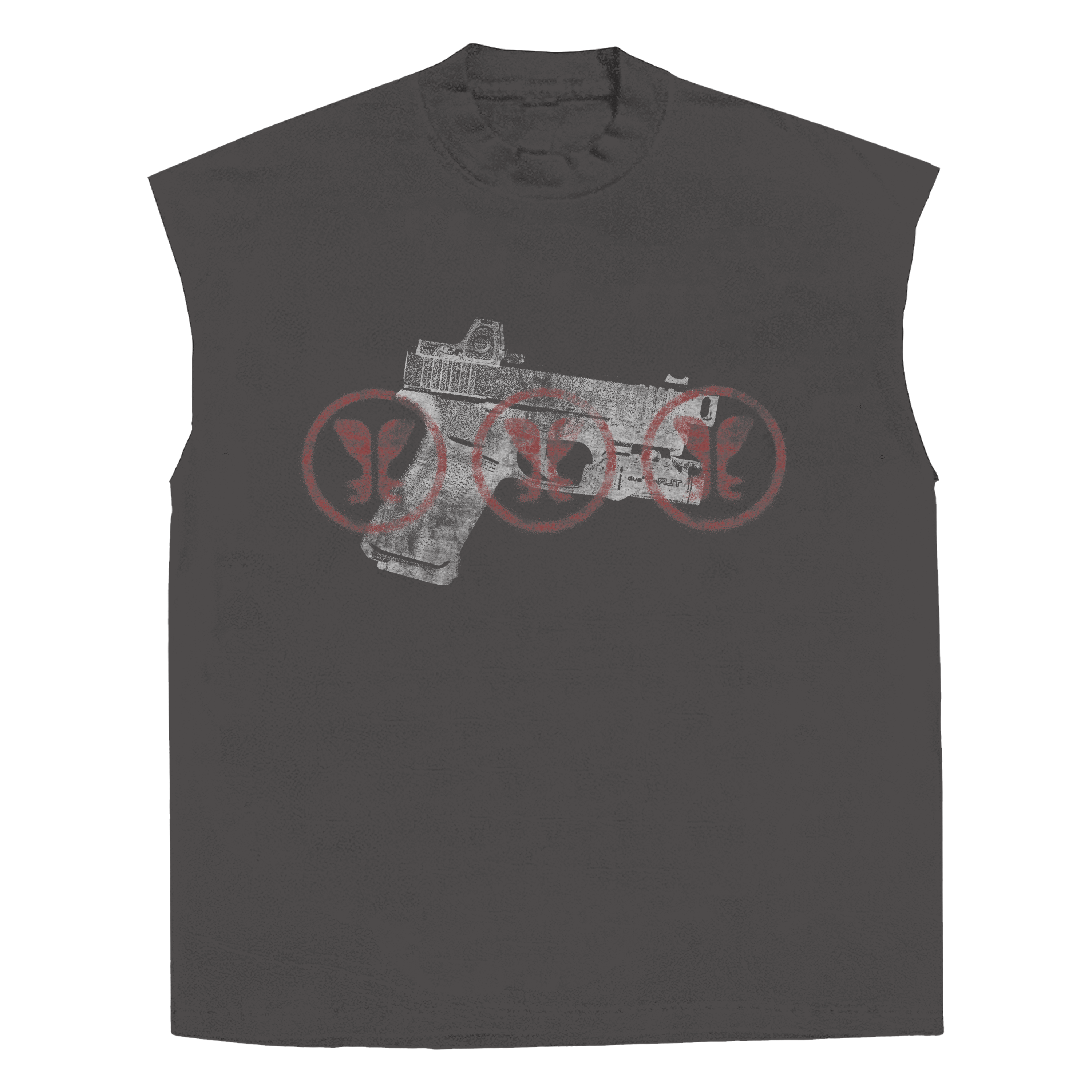 Marked Target Sleeveless Tee
