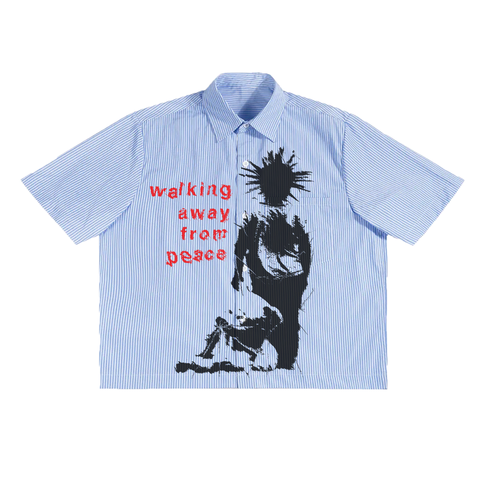Walking Away Boxy Button Up
